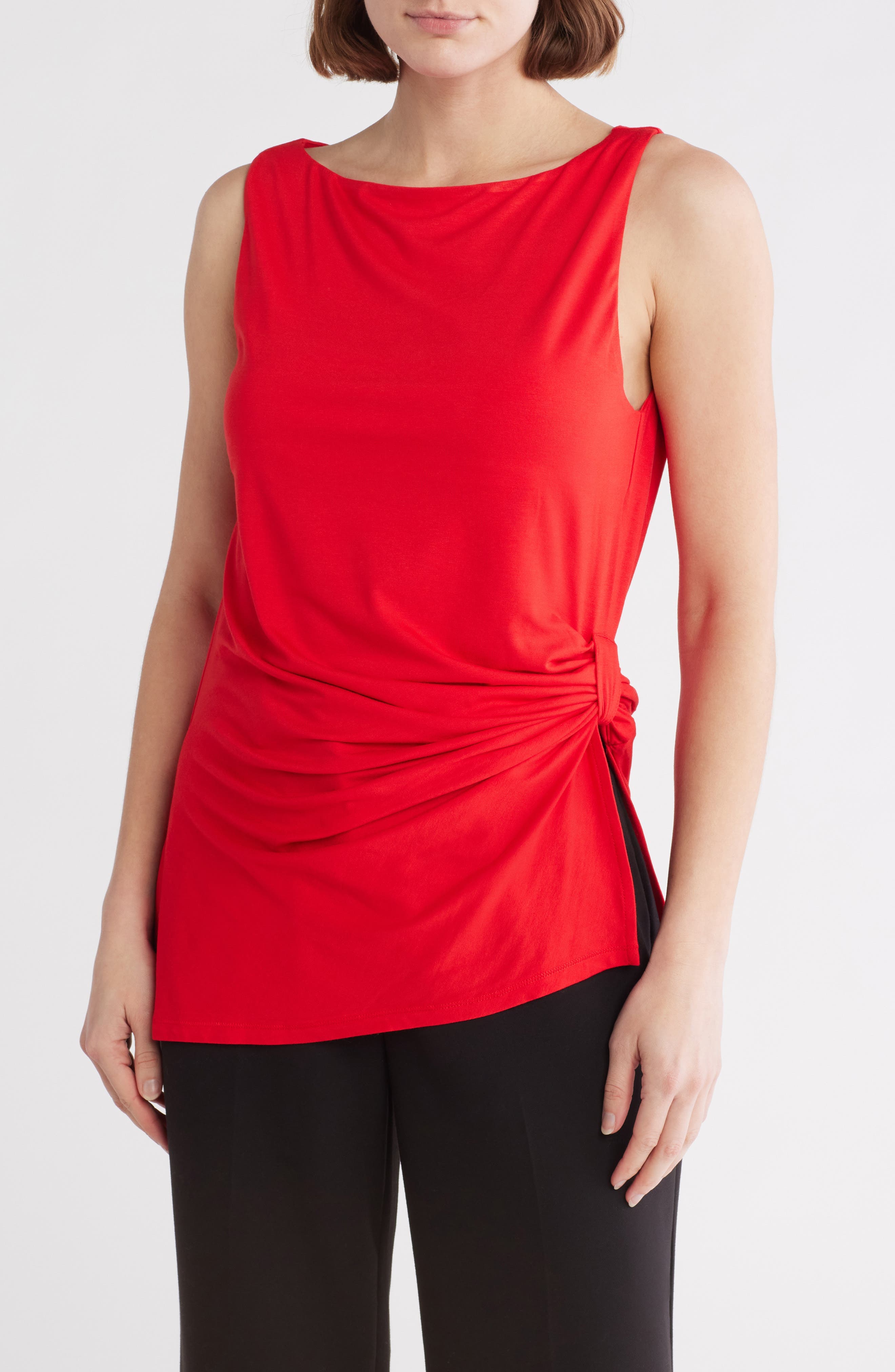 Side Ruched Sleeveless Top - image 5