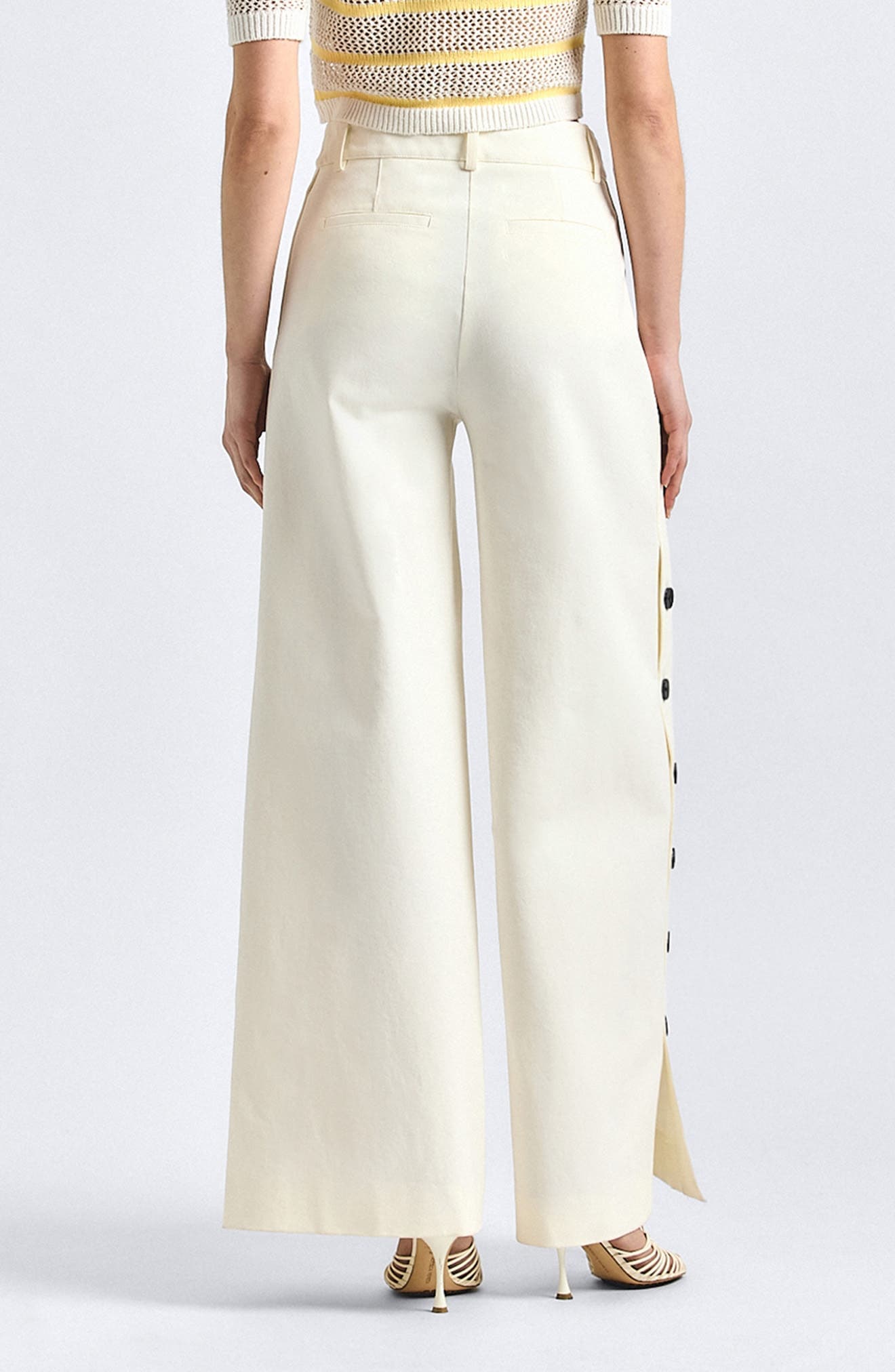 Tova Button Wide Leg Pants - image 2