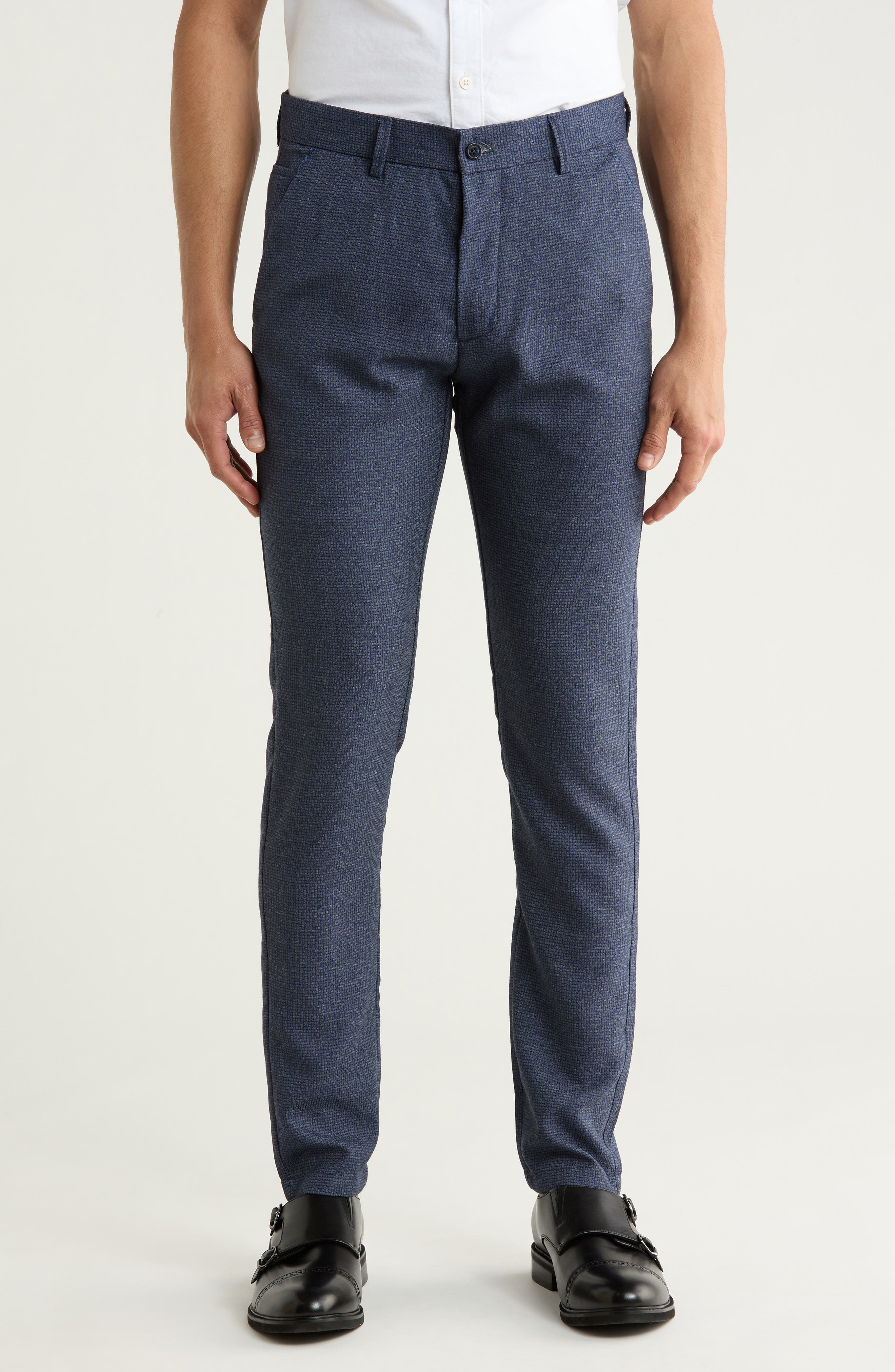 Plaid Straight Leg Trousers - image 1