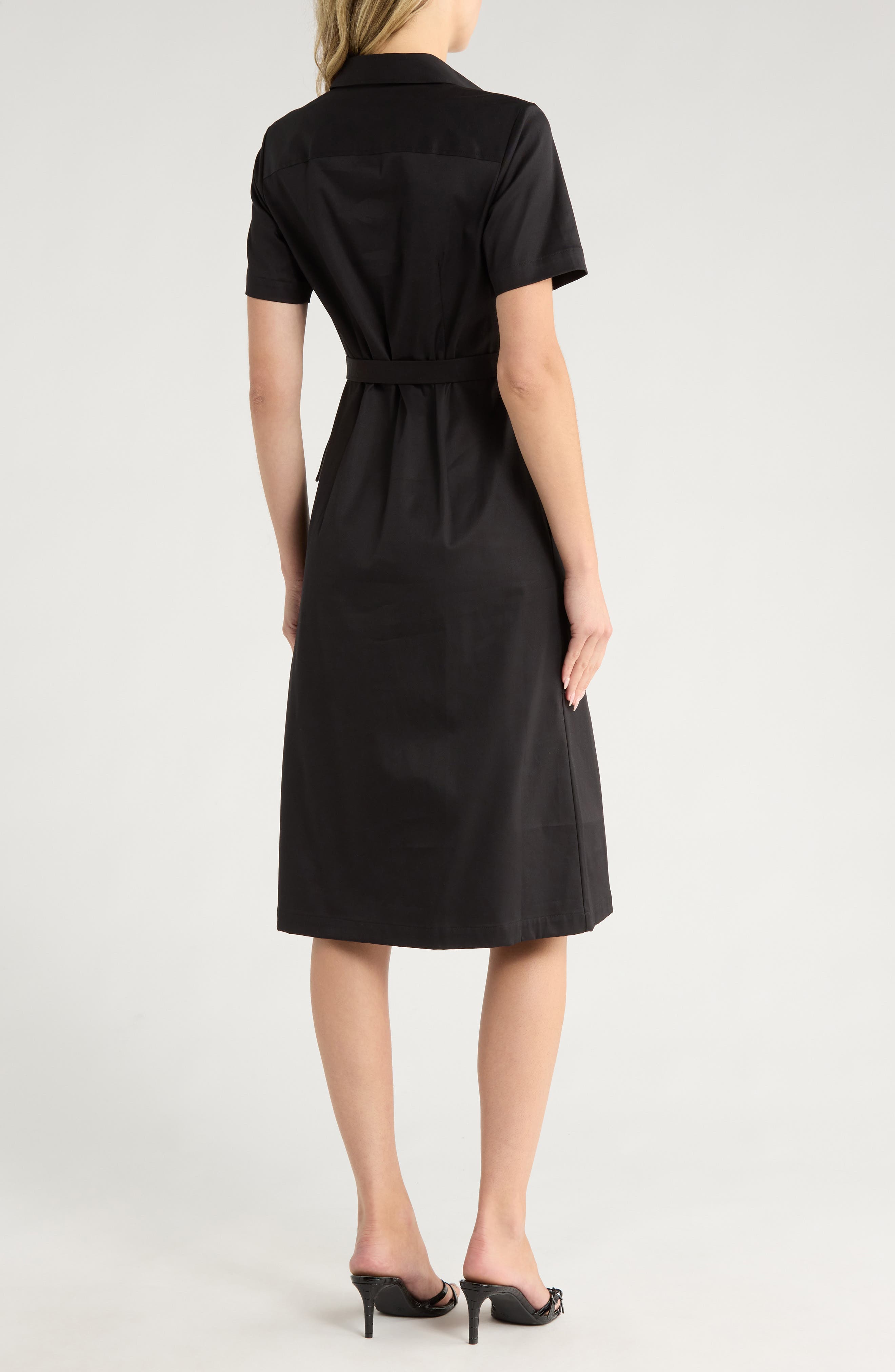 Short Sleeve Shirtdress - image 2
