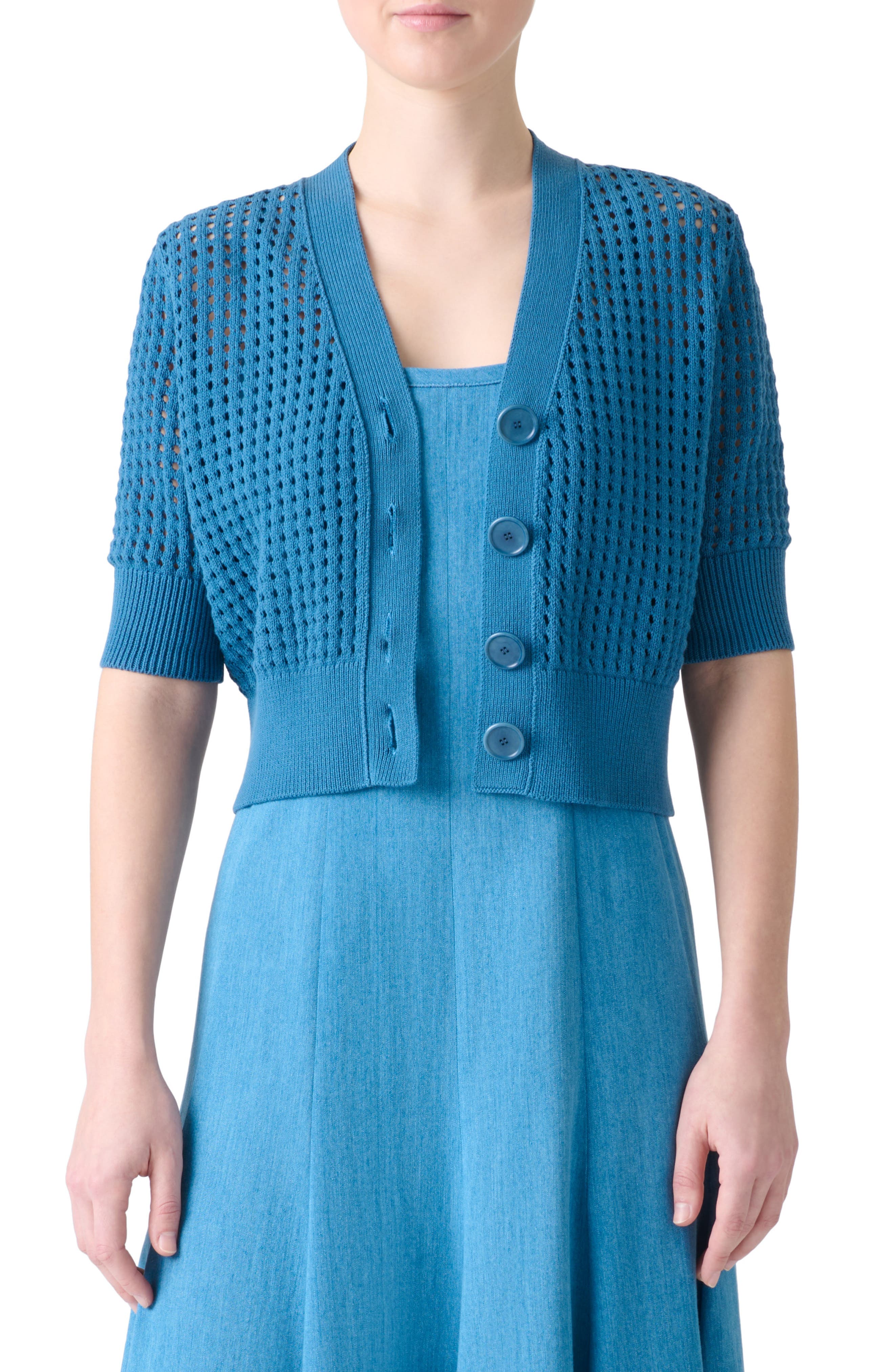 Chunky Mesh Cardigan - image 1