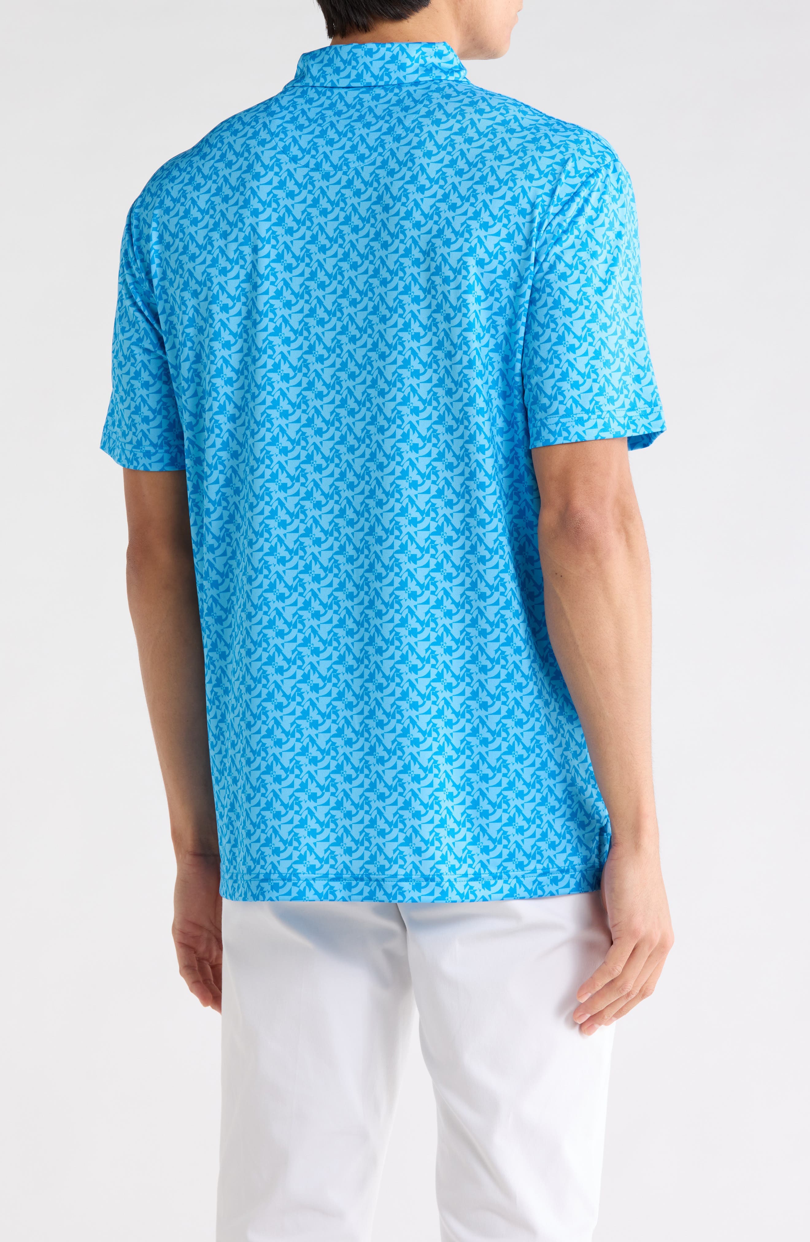Floral Block Golf Polo - image 4