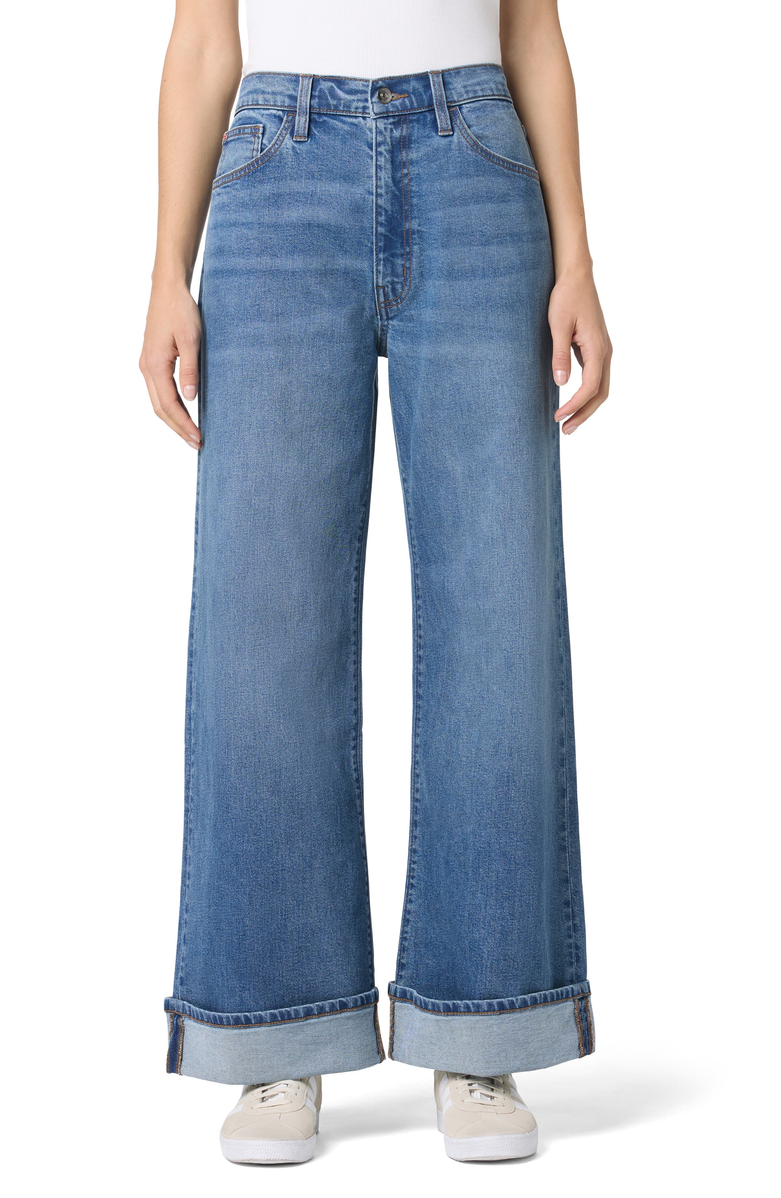 Jolene Wide Leg Cuff Jeans - image 1