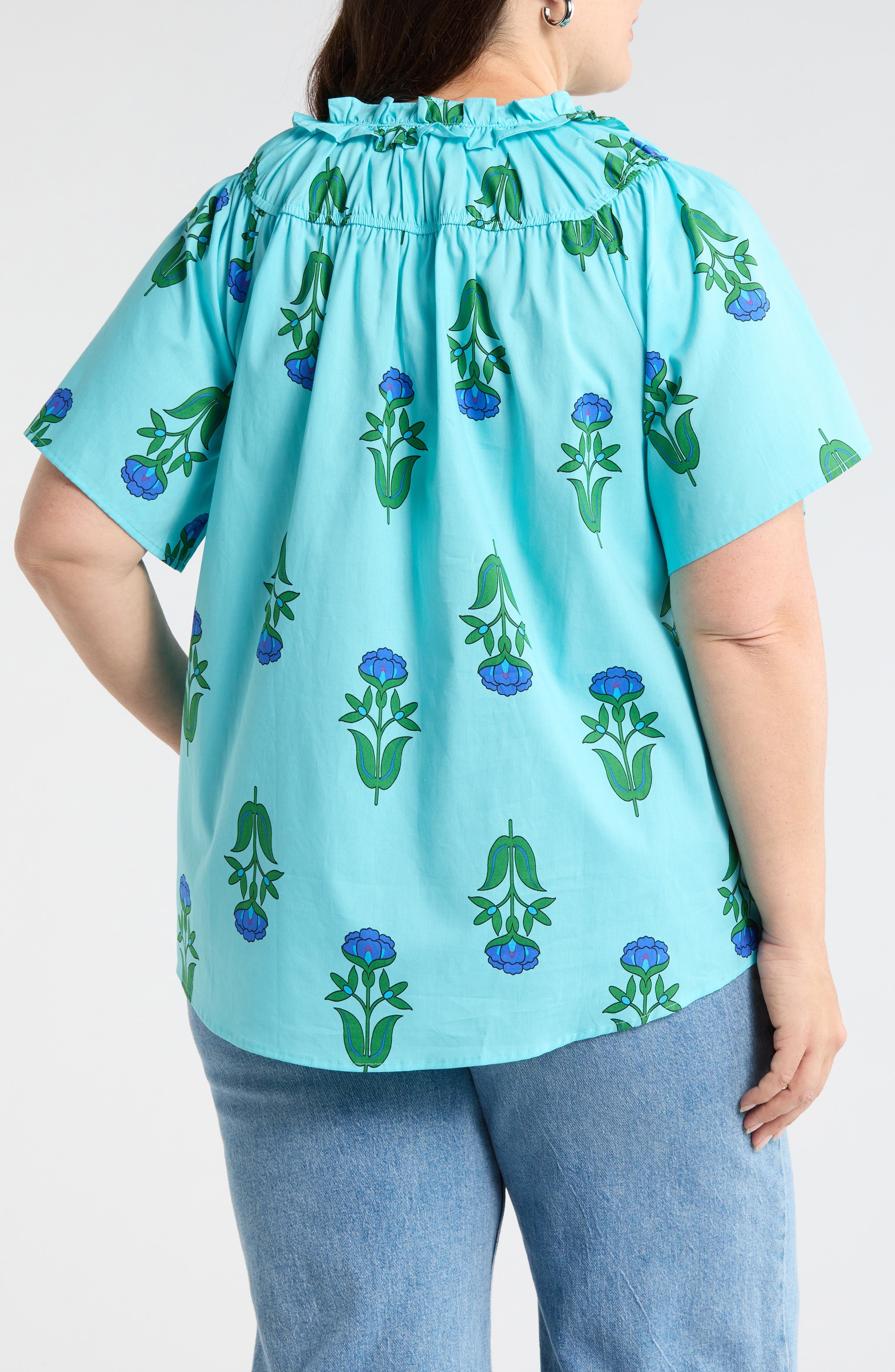 Romery Abstract Terie Top - image 2
