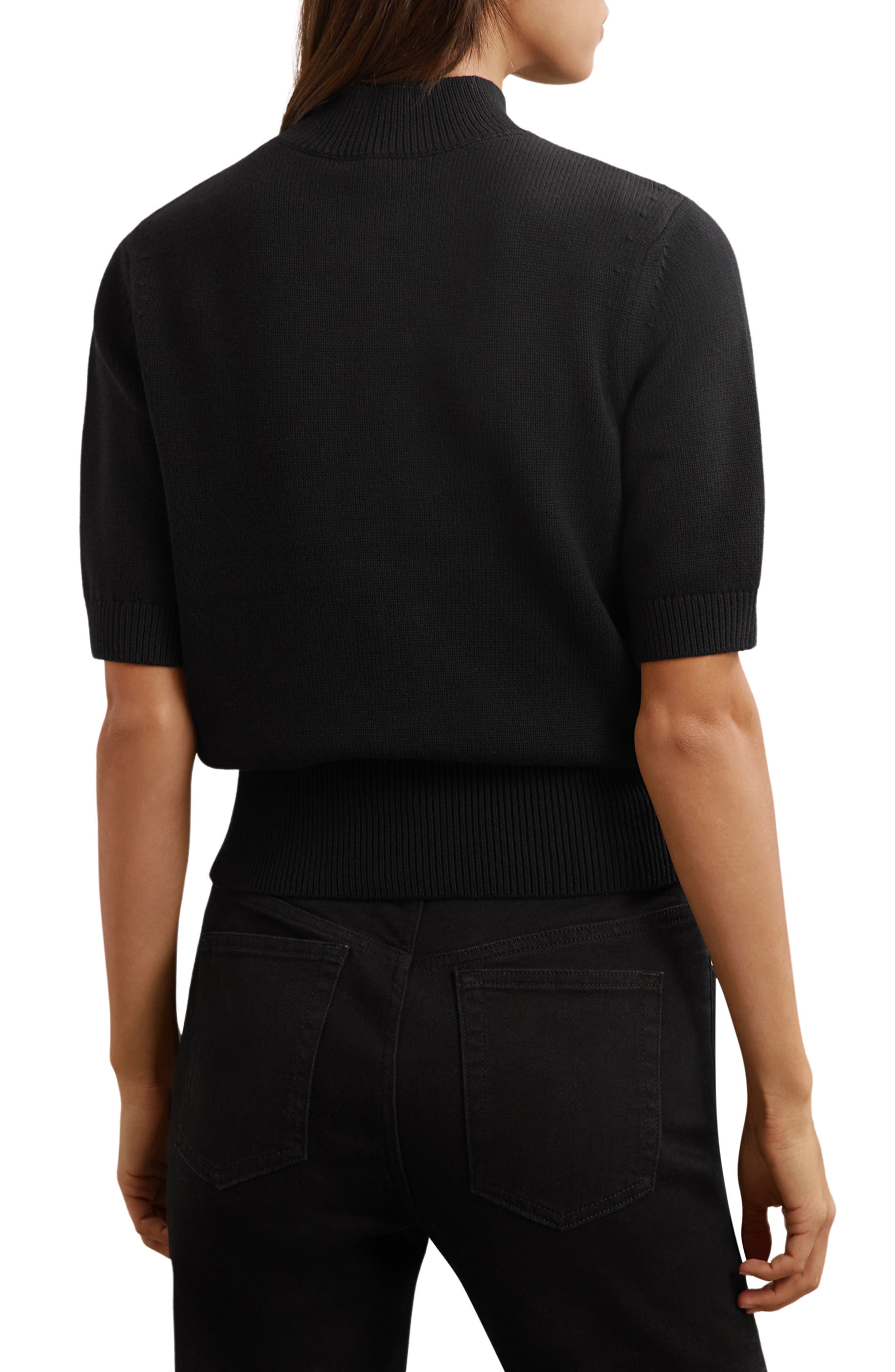Aria Mock Neck Cotton & Wool Sweater - image 2