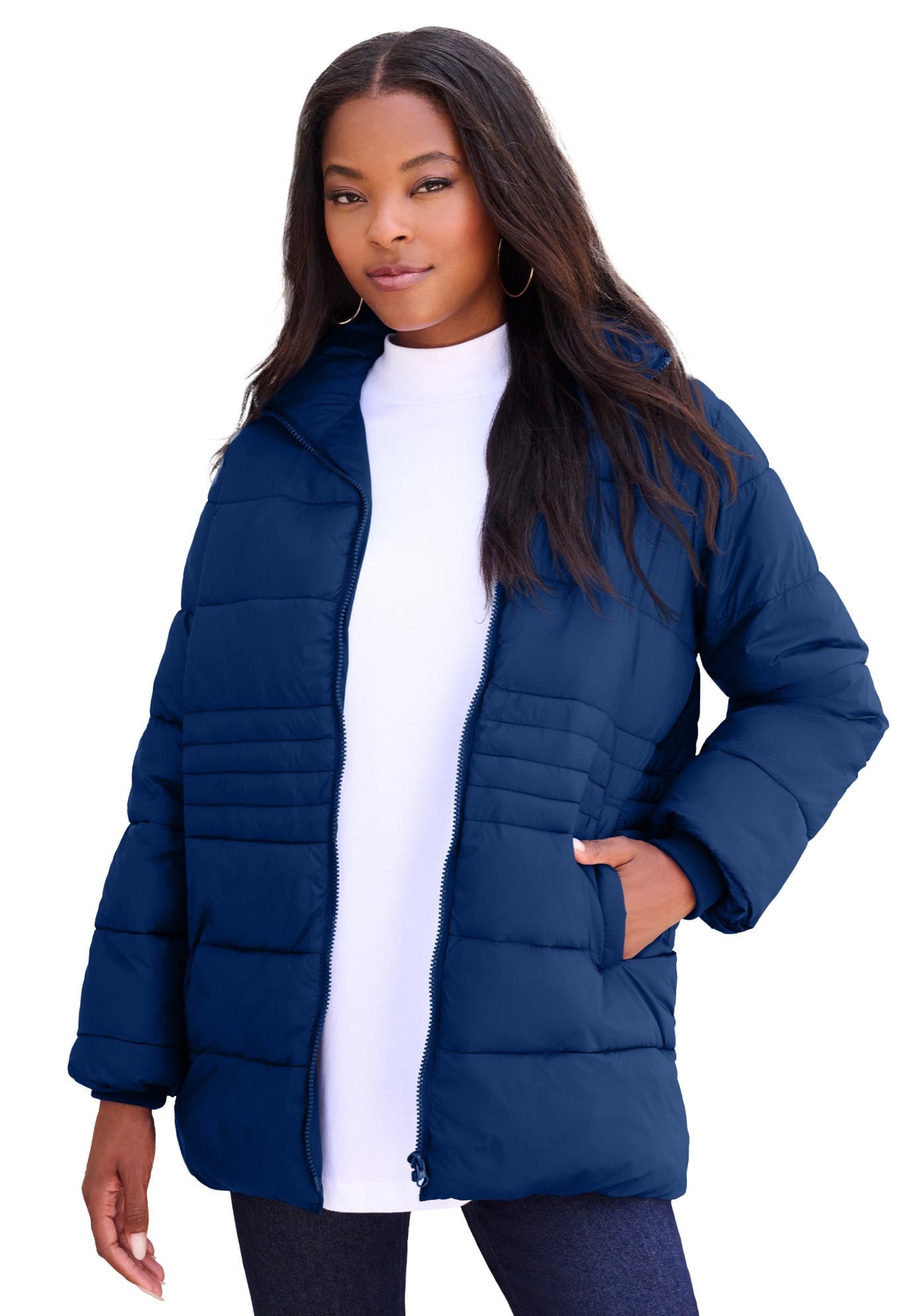 Plus Size Lightweight Quilted Jacket - image 1