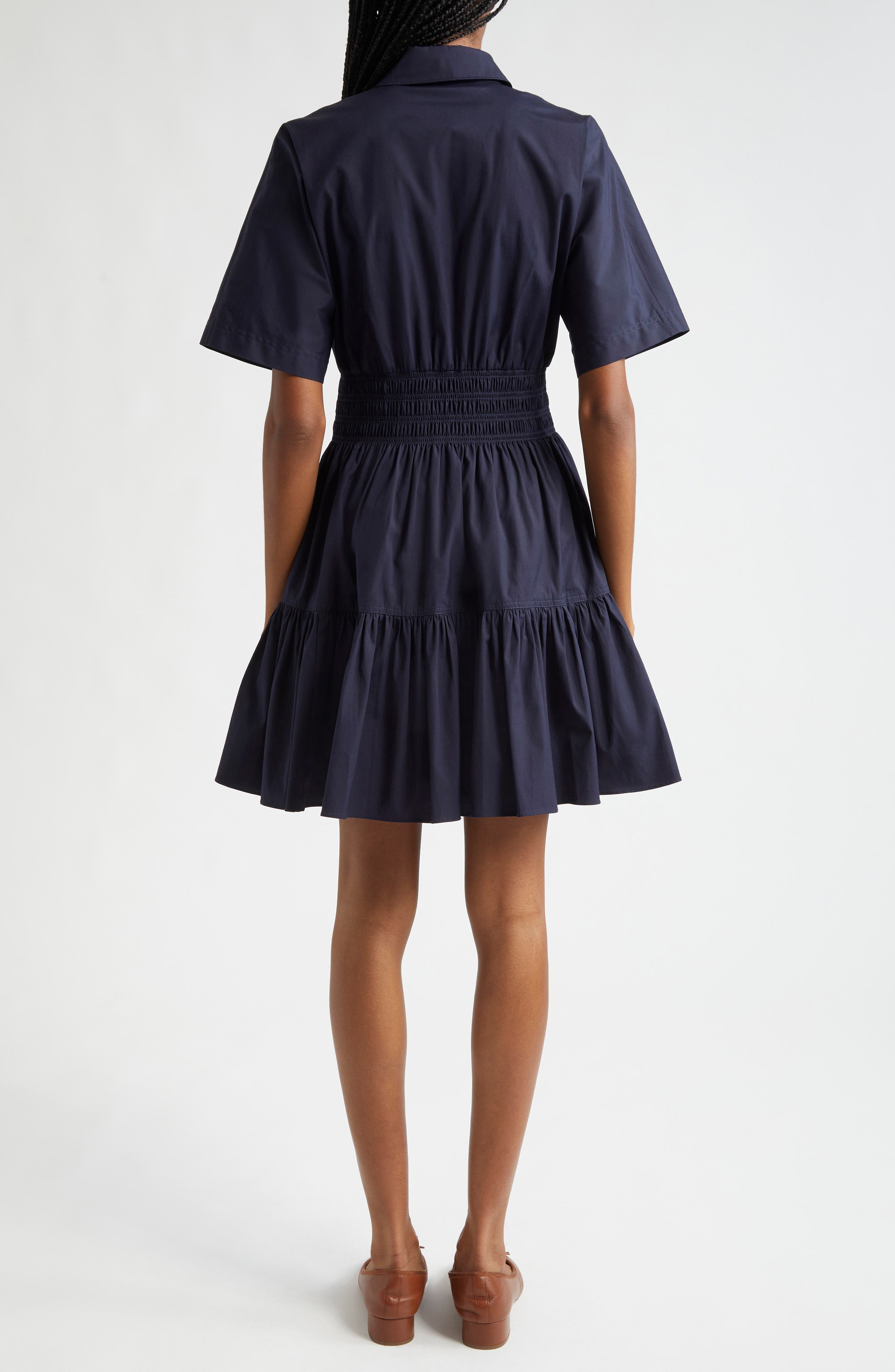 Greta Smocked Waist Shirtdress - image 2