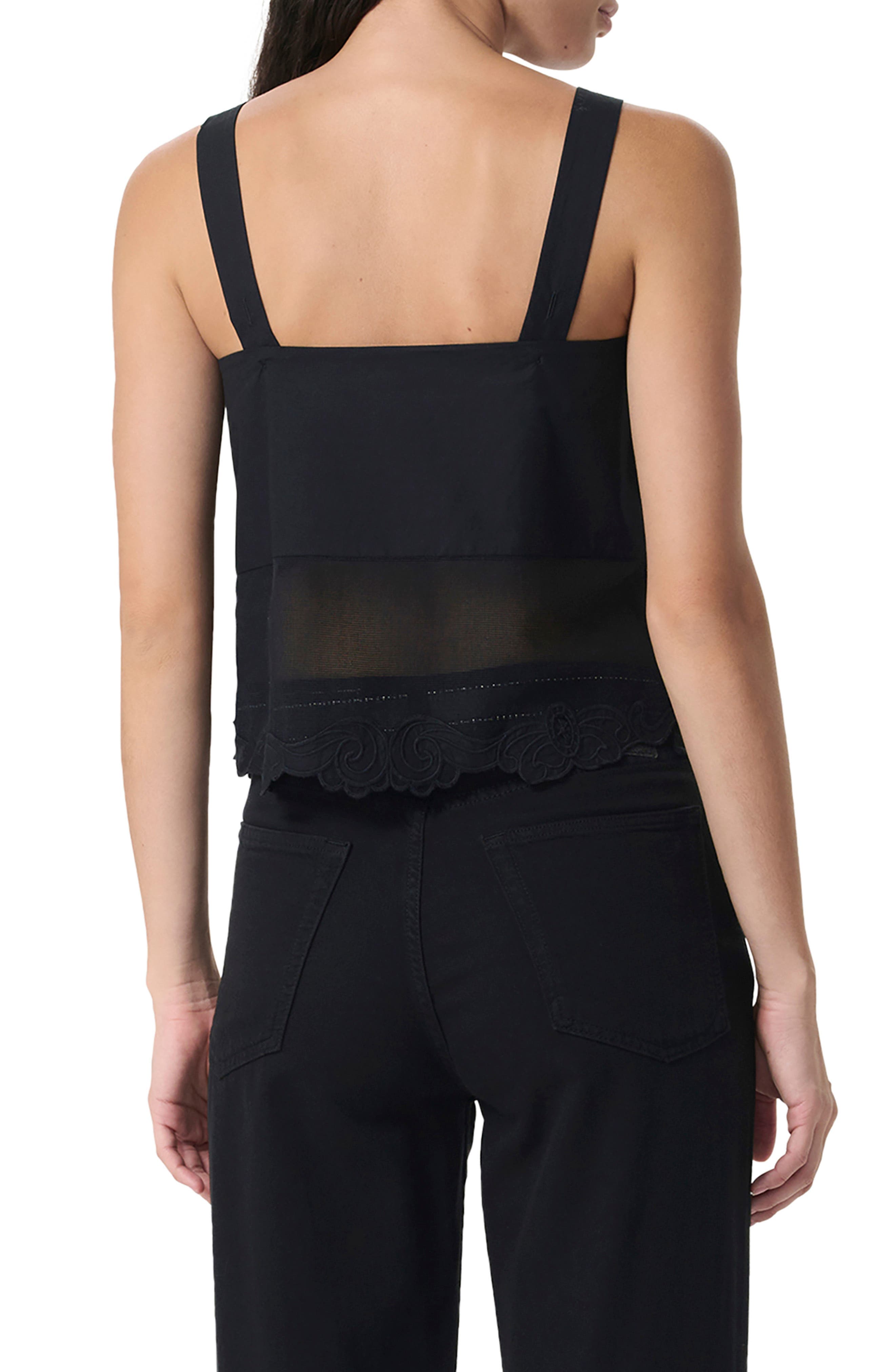 Clem Embroidered Trim Cotton Tank - image 2