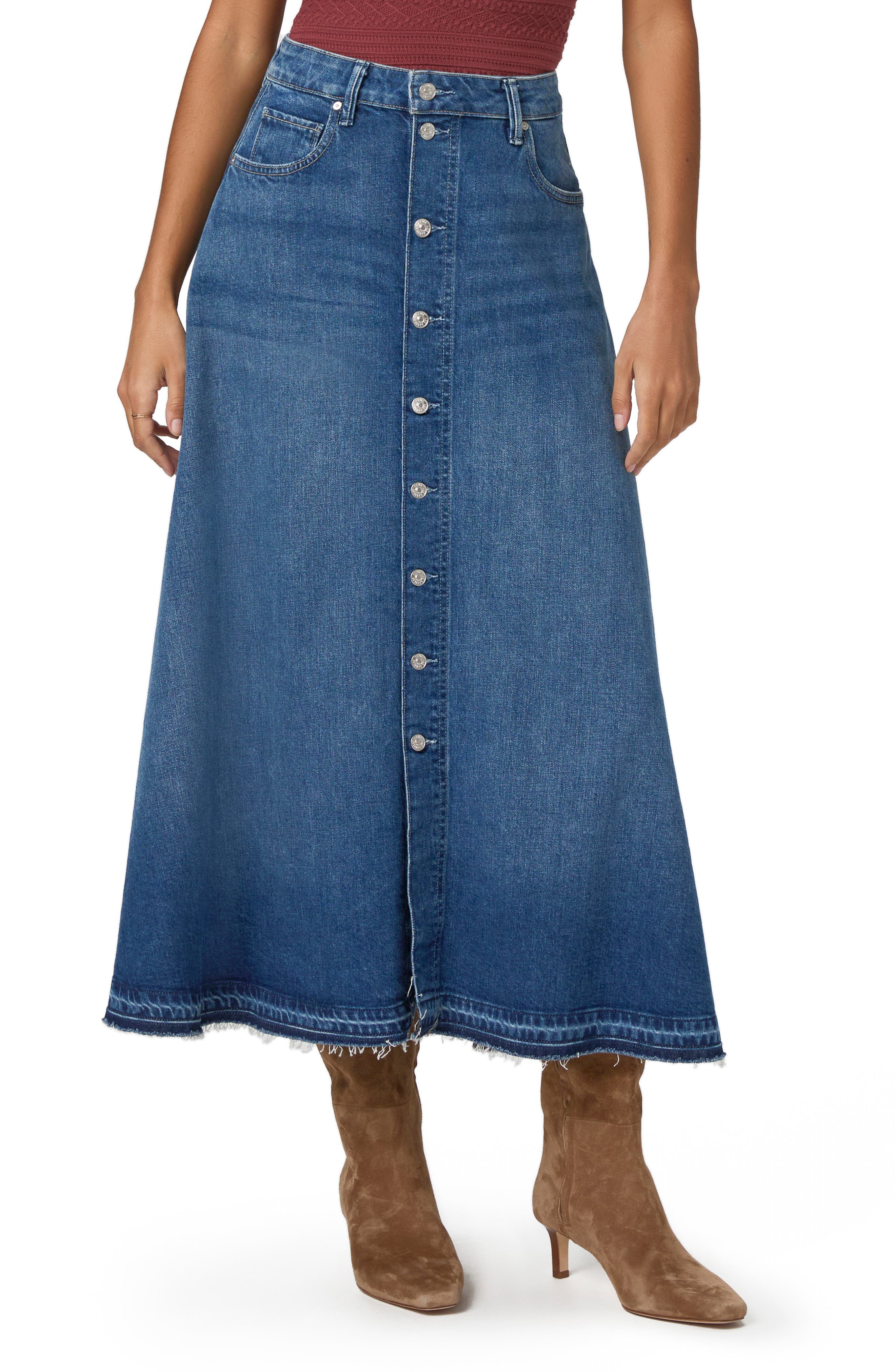 Maren Front Button Maxi Skirt - image 1