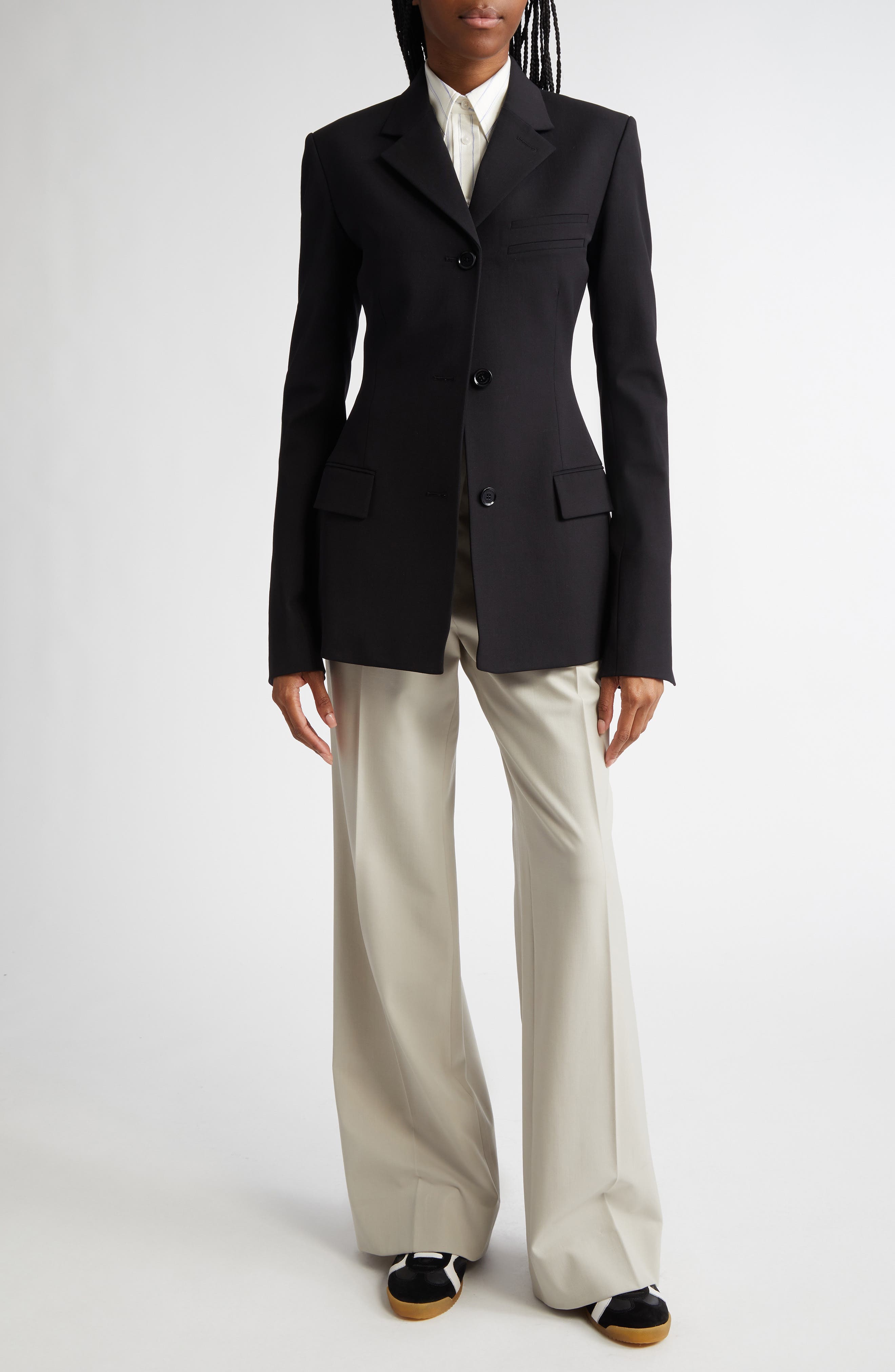 Savannah Gabardine Wide Leg Pants - image 2