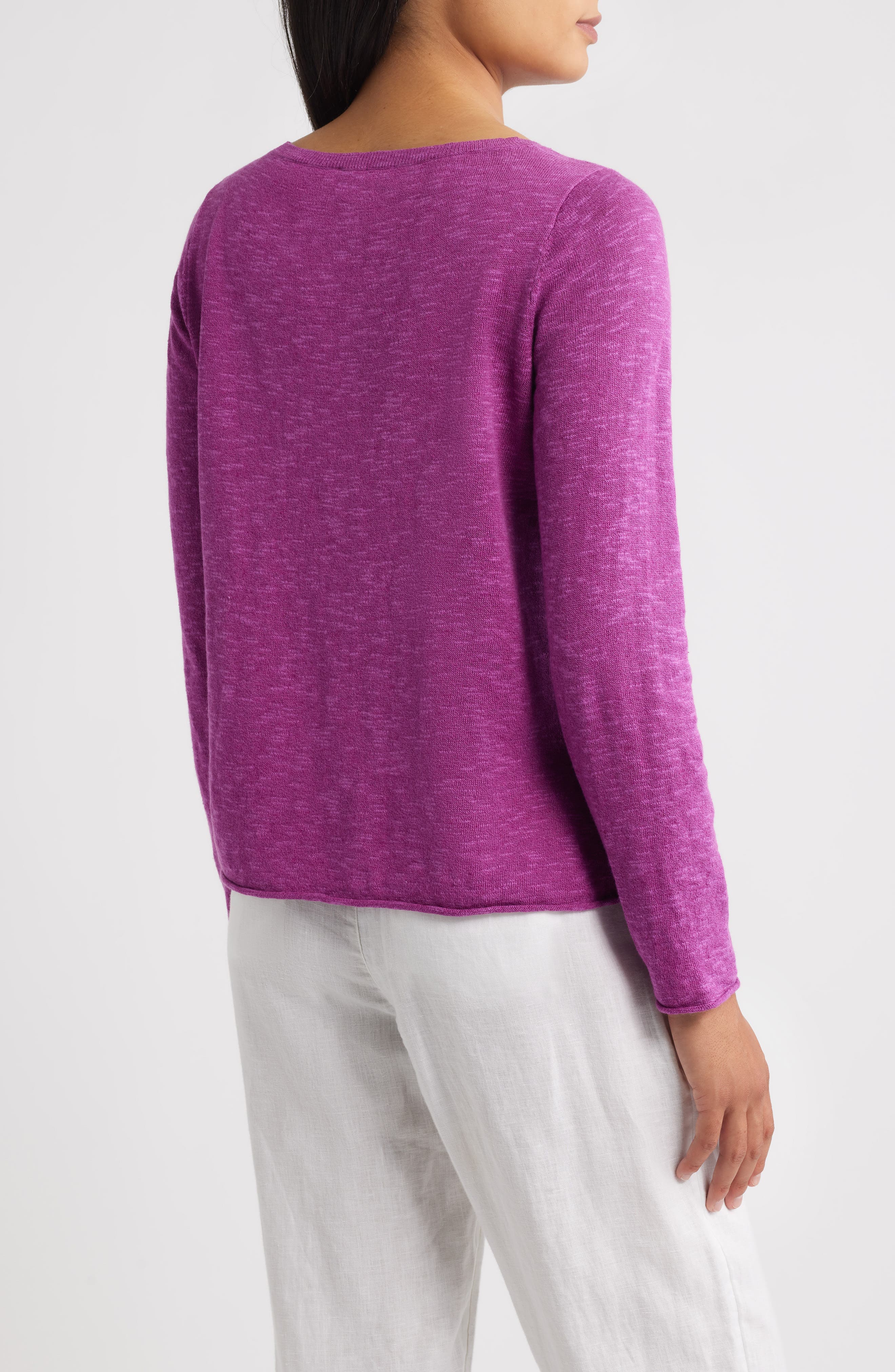 Boat Neck Organic Linen & Cotton Sweater - image 3