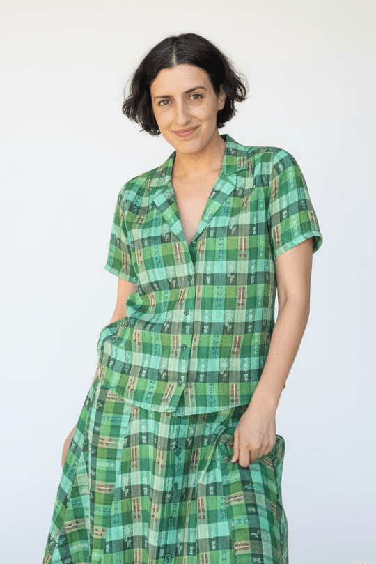 Tasi Notched Collar Button-up Shirt - image 3