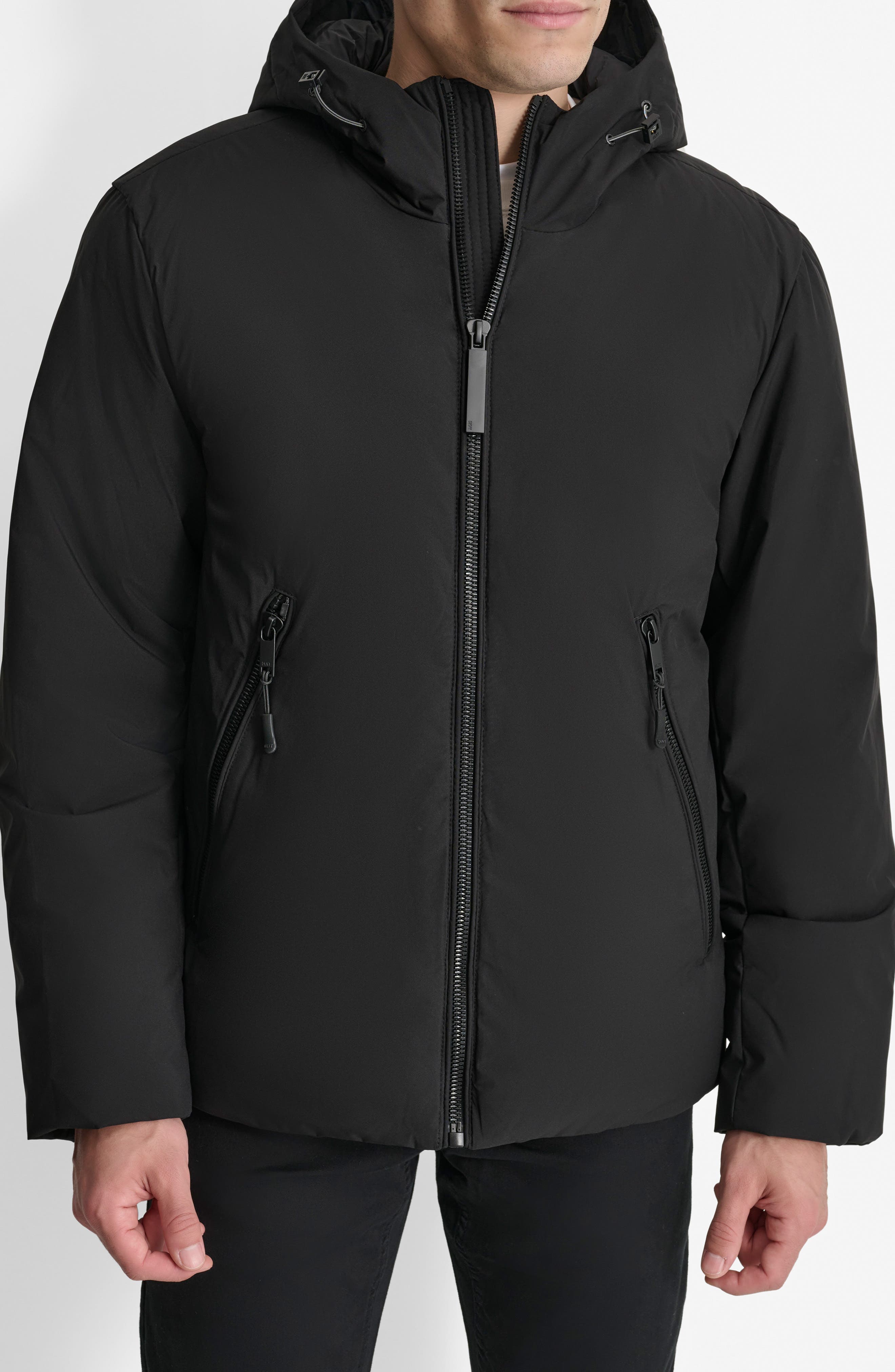 Stretch Polyester Puffer Jacket - image 1