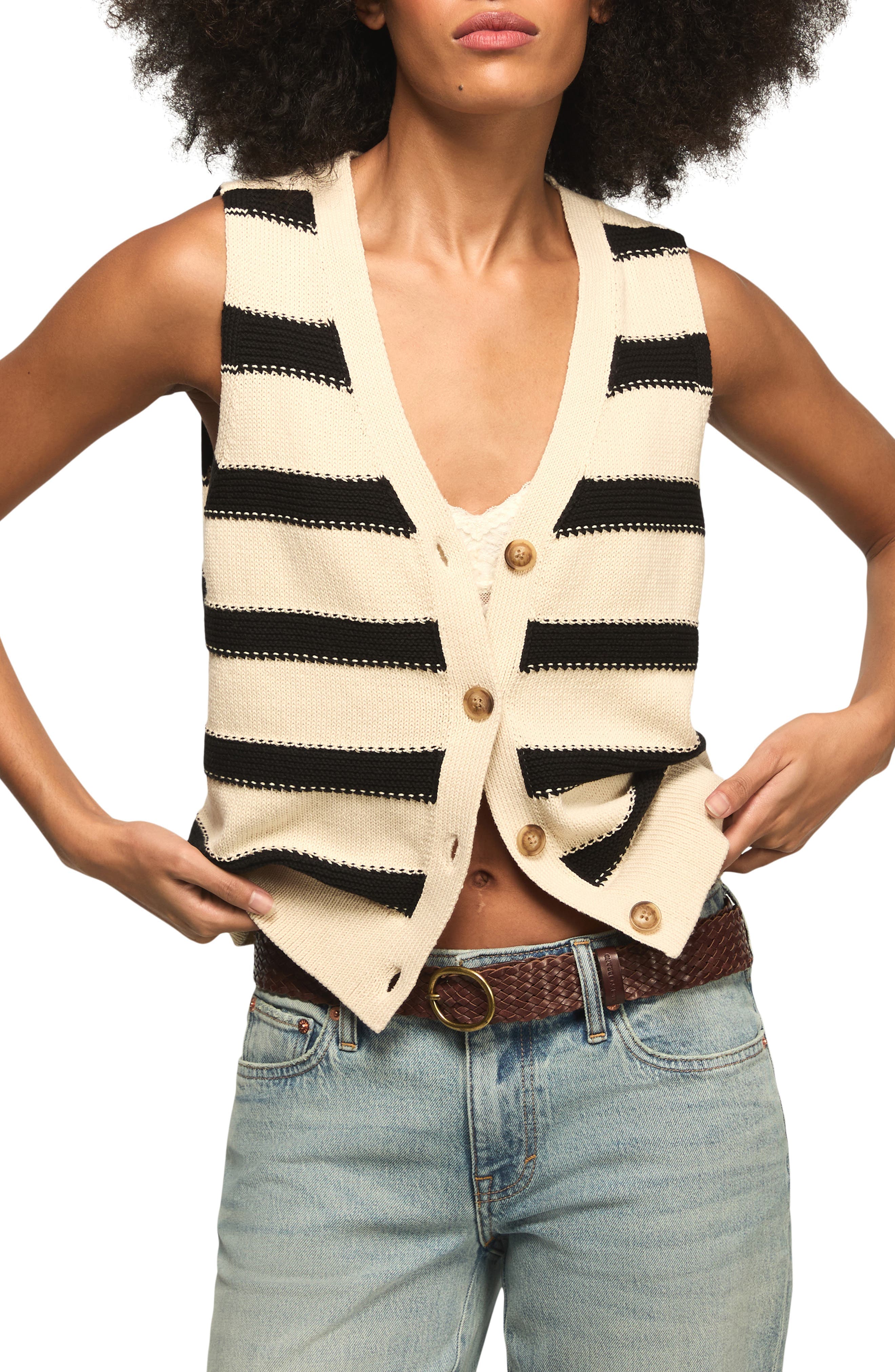Stripe Sweater Vest - image 3