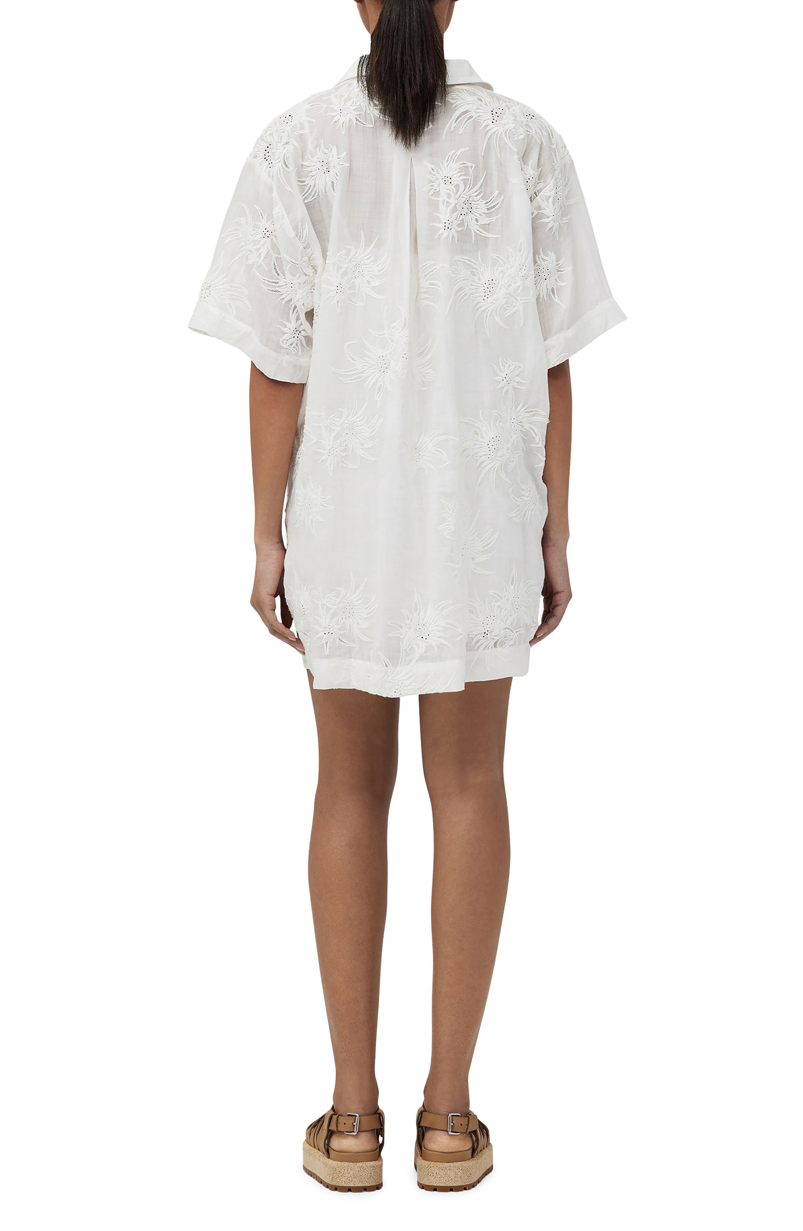 Reed Floral Embroidered Shirtdress - image 2