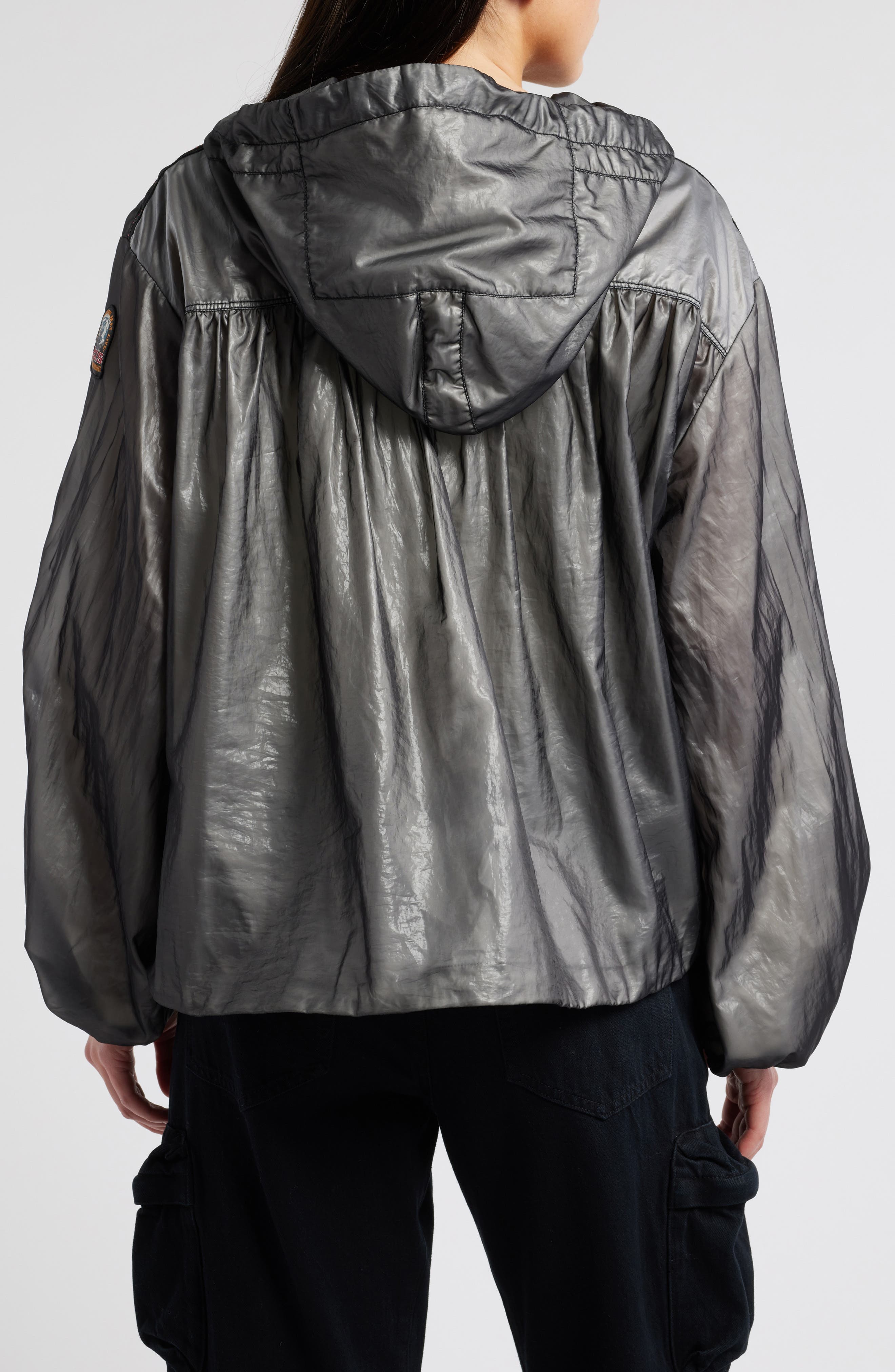 Carmen Metal Glaze Water Repellent Hooded Jacket - image 2