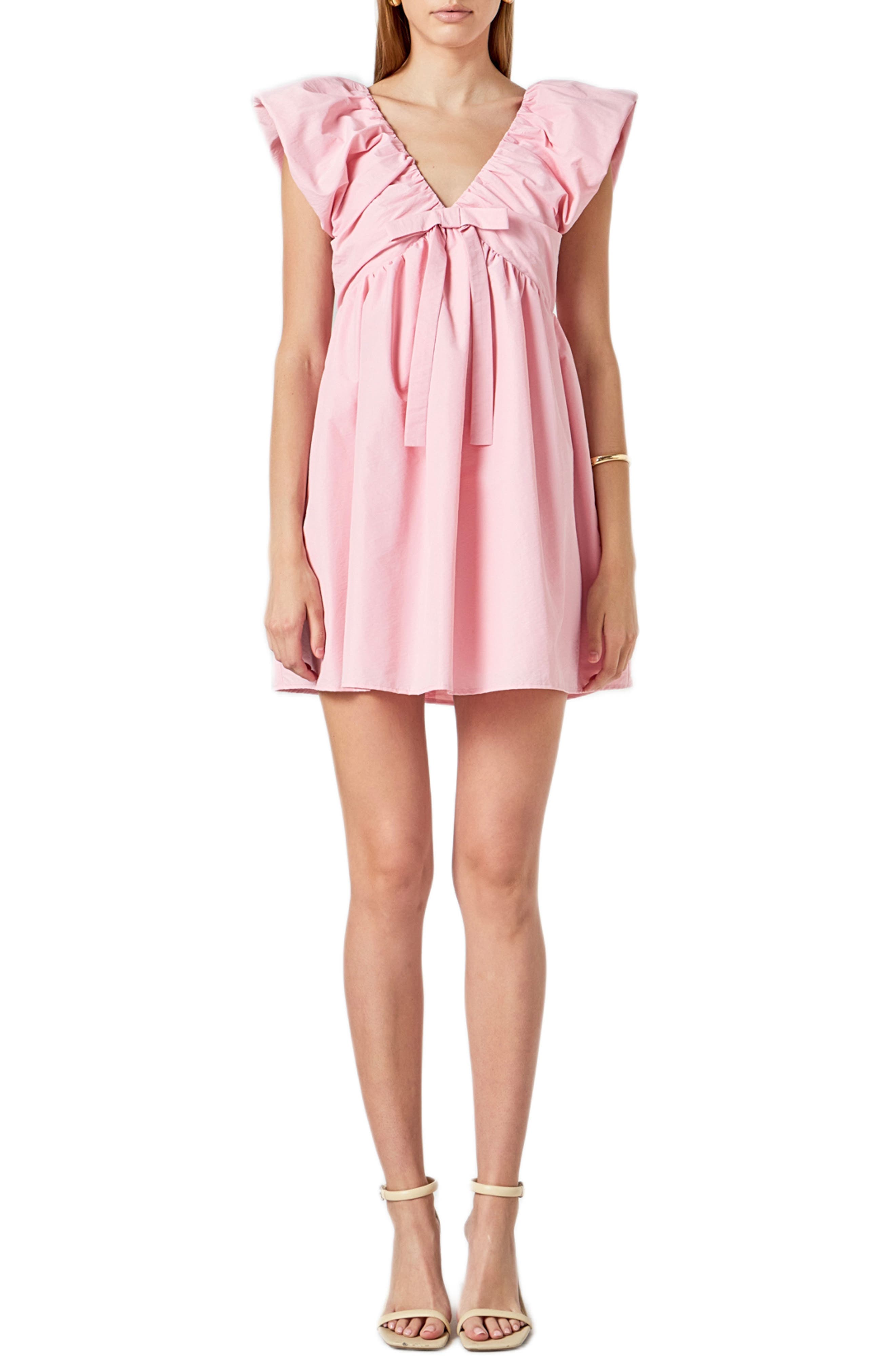 Bow Detail Minidress - image 1