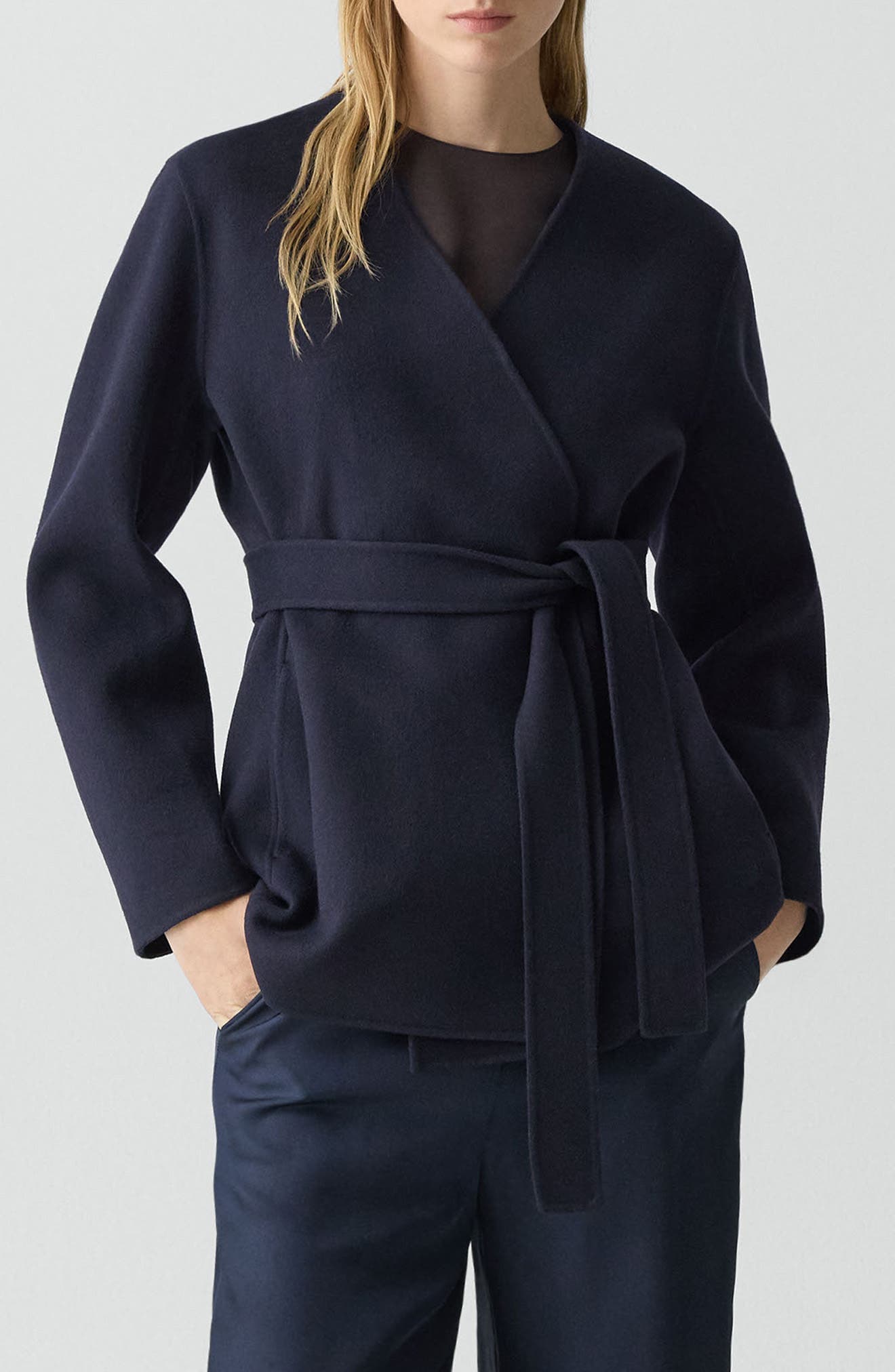 Wool & Cashmere Wrap Jacket - image 1