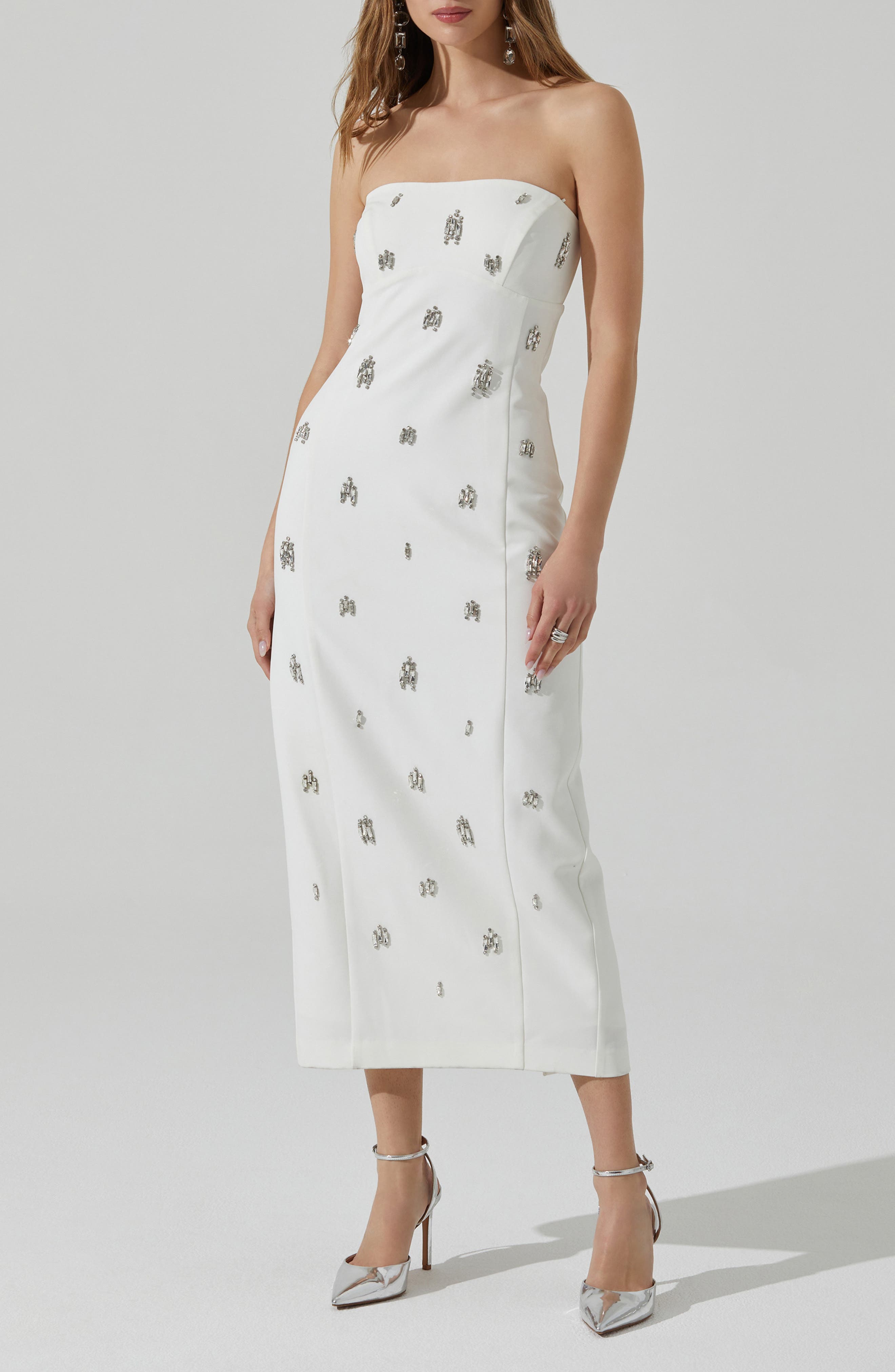 Camryn Embellished Strapless Maxi Dress - image 1