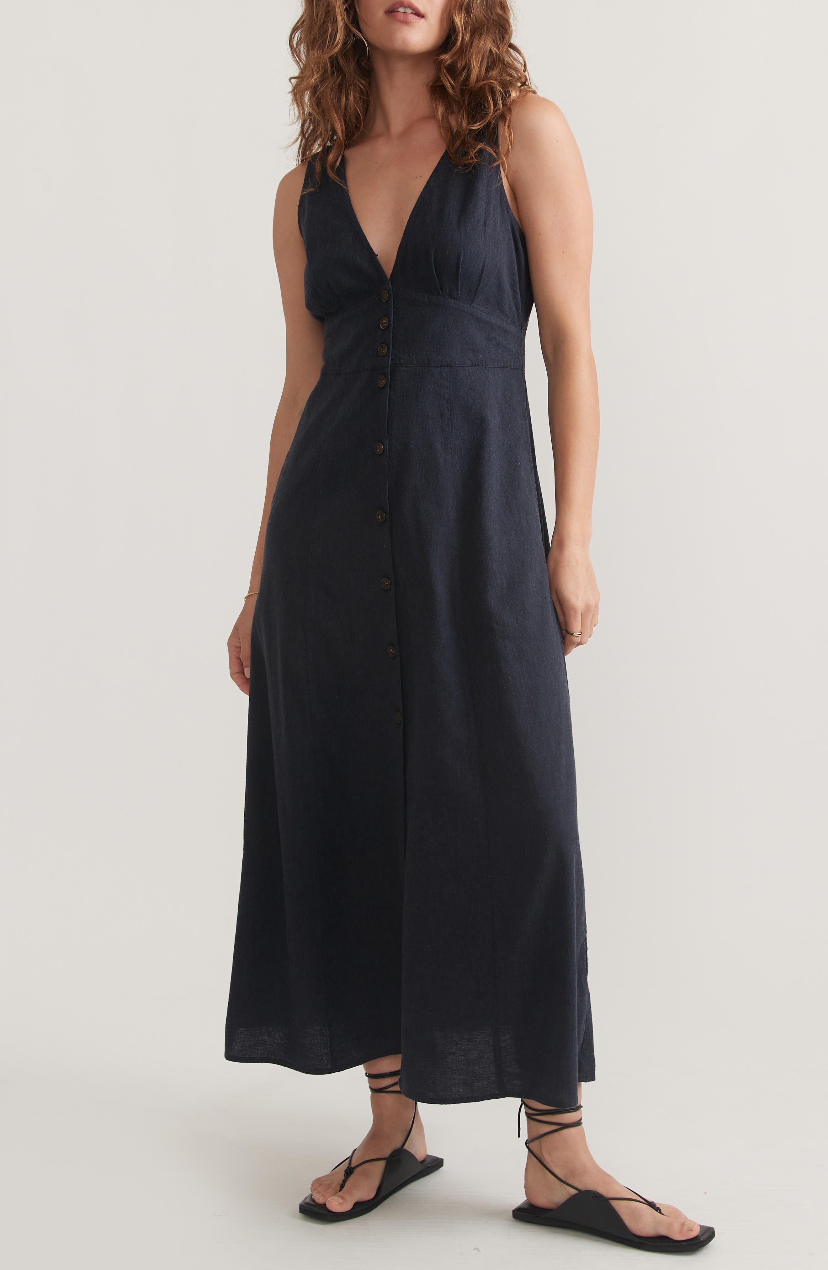 Camila Sleeveless Hemp Blend Maxi Dress - image 1