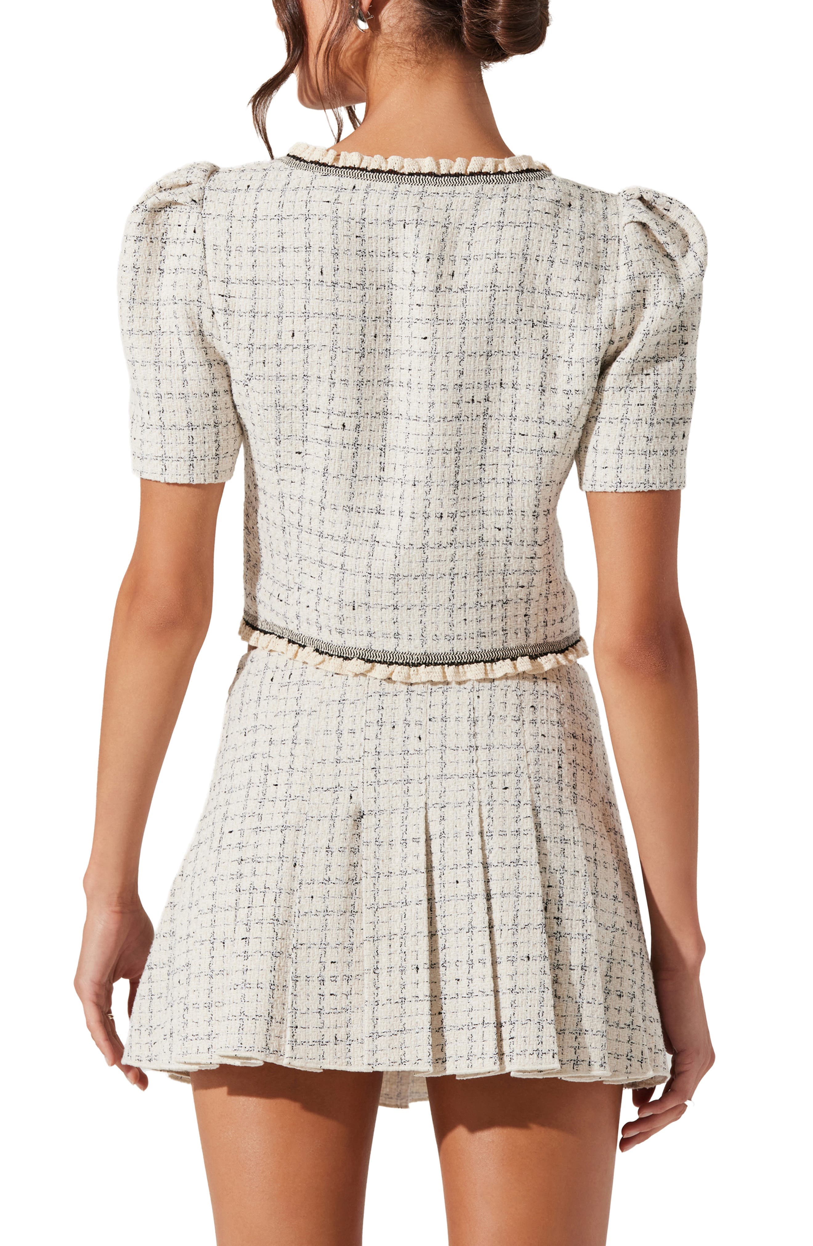 Zoela Tweed Crop Jacket - image 2