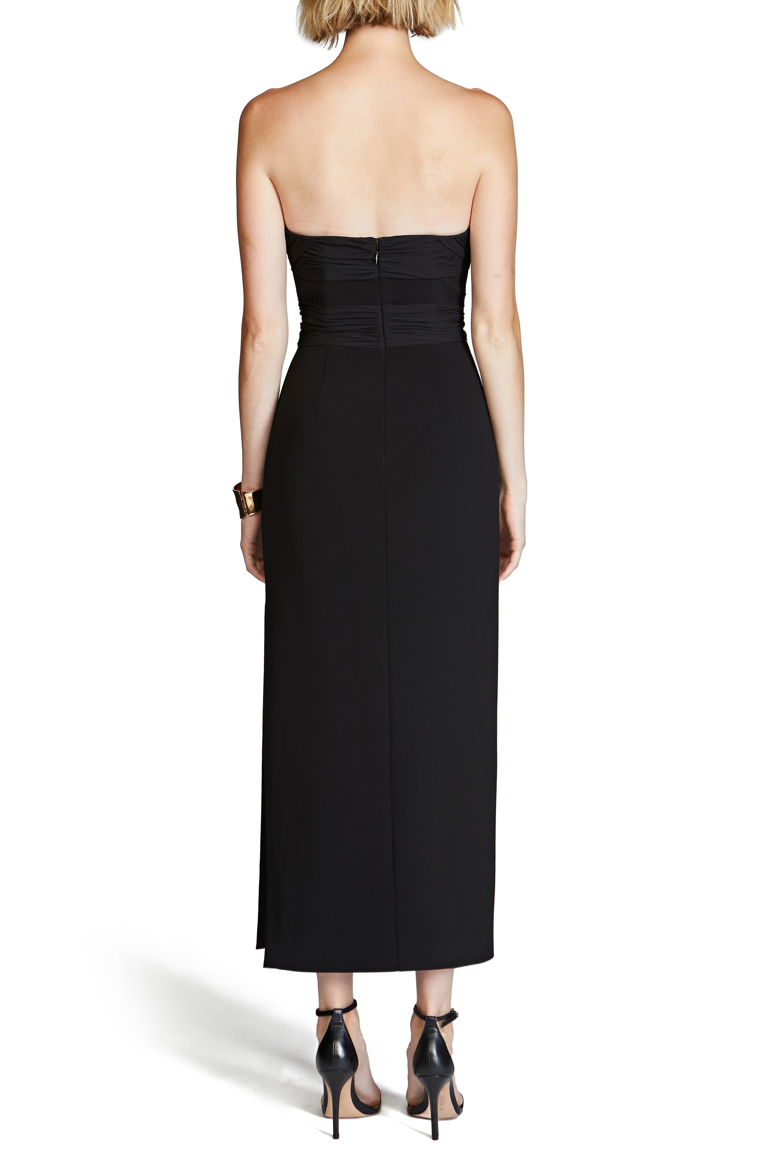 Marguerite Strapless Cotton Blend Crepe Midi Dress - image 2
