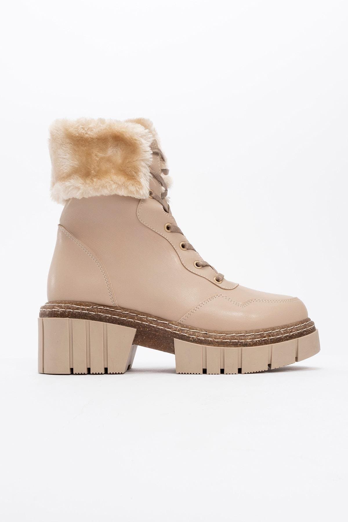 Faith Fur Chunky Boot - image 1