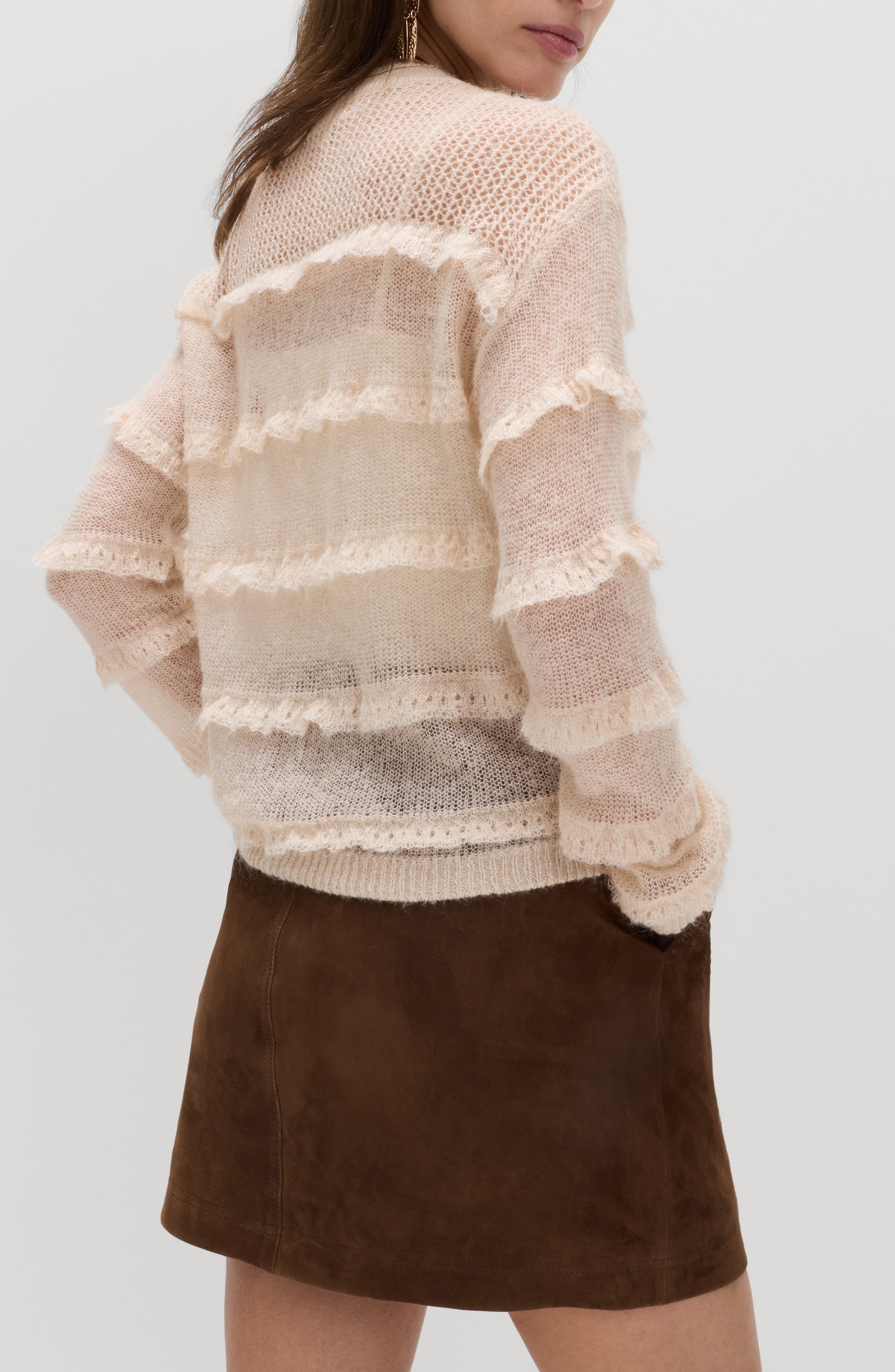 Sheer Ruffle Jumper - image 2