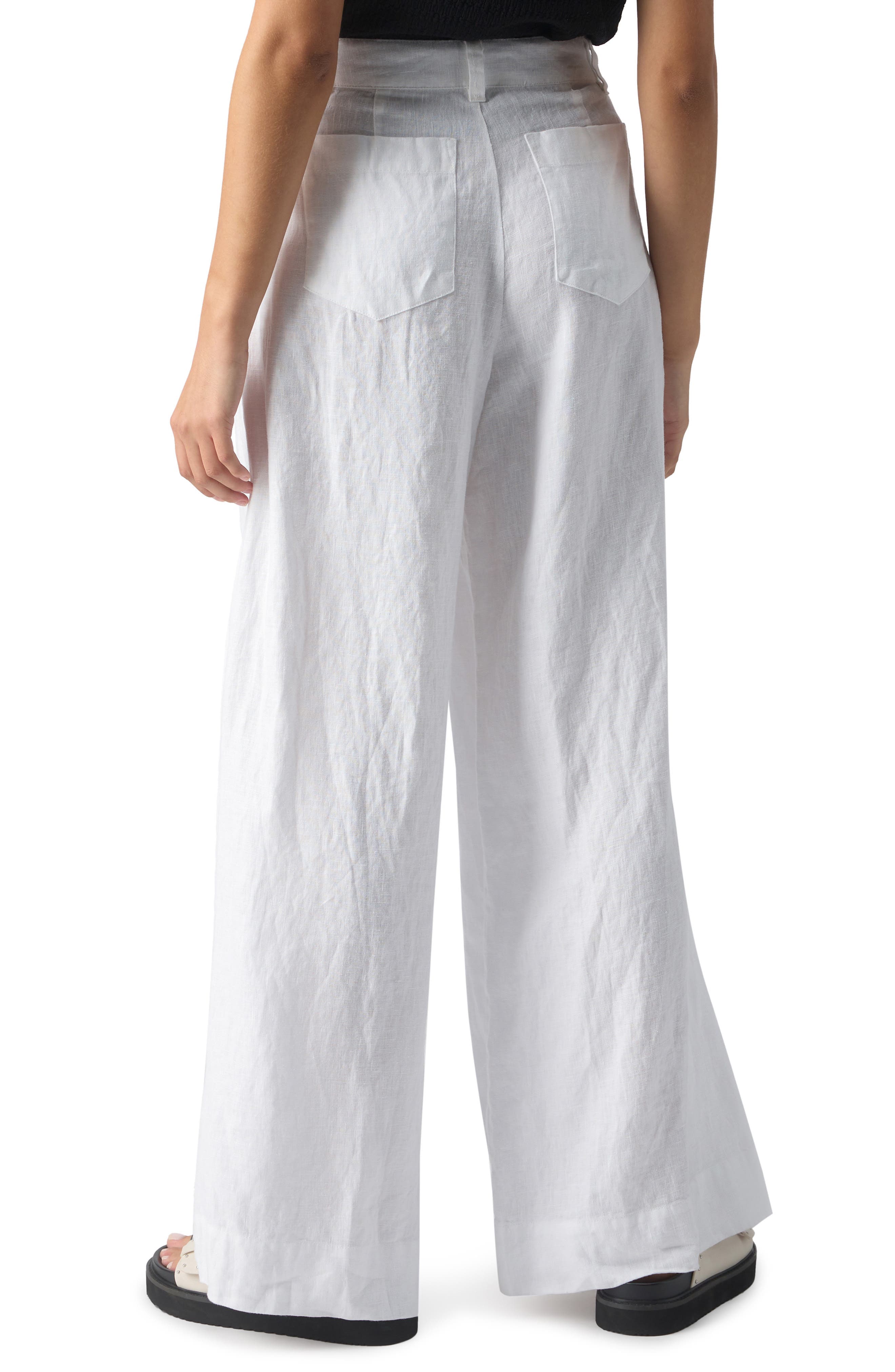 The Marine Linen Wide Leg Pants - image 4
