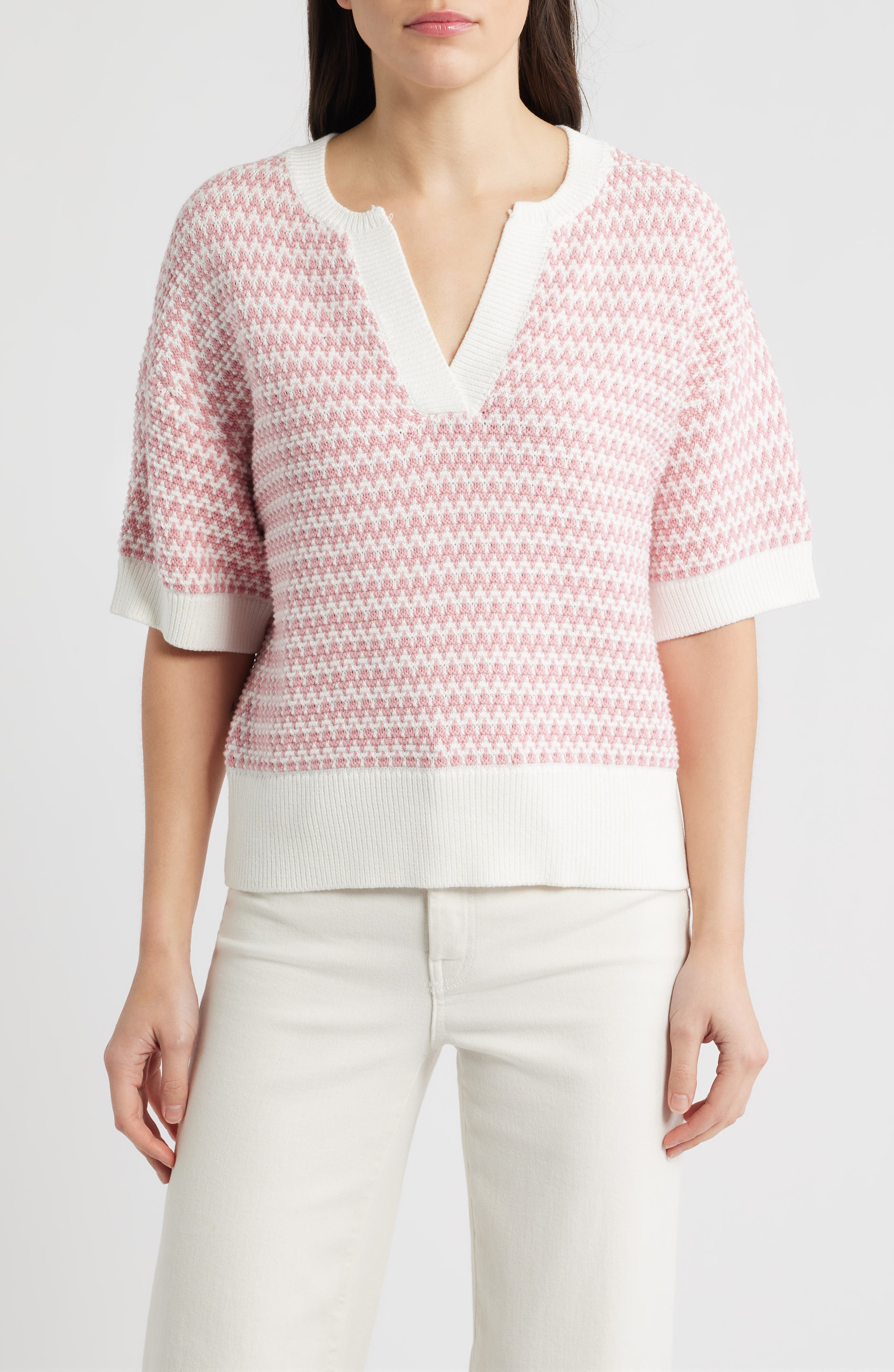 Jacquard Popover Sweater - image 1