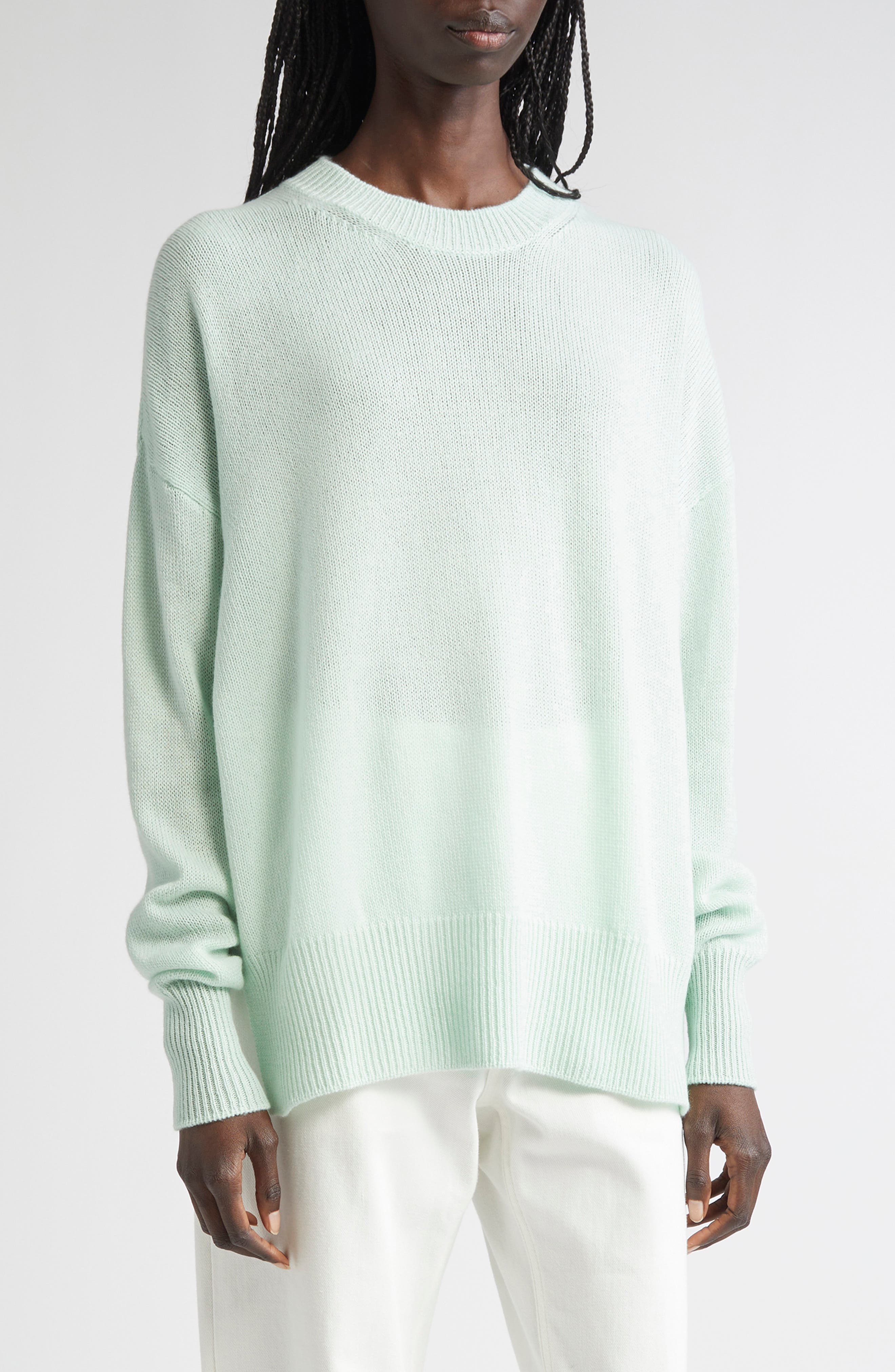 Slouchy Crewneck Cashmere Sweater - image 1