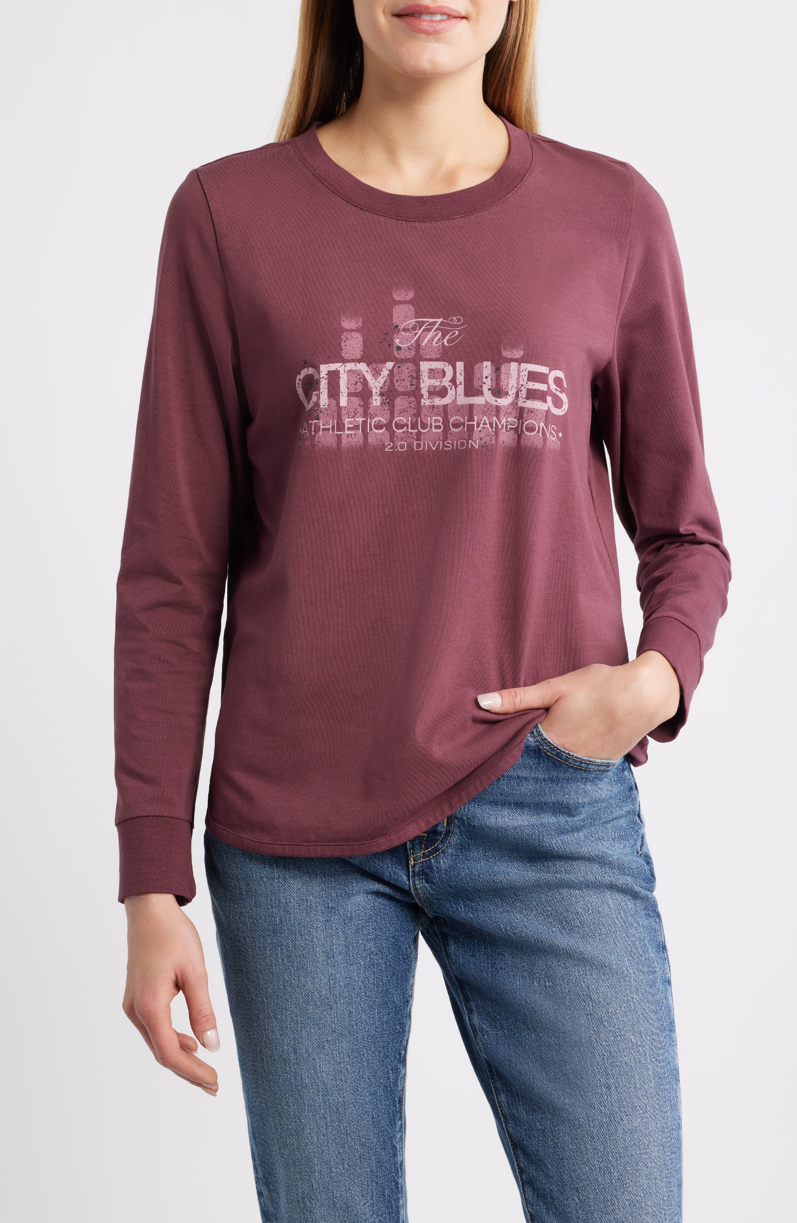Graphic Print Cotton Blend Top - image 5
