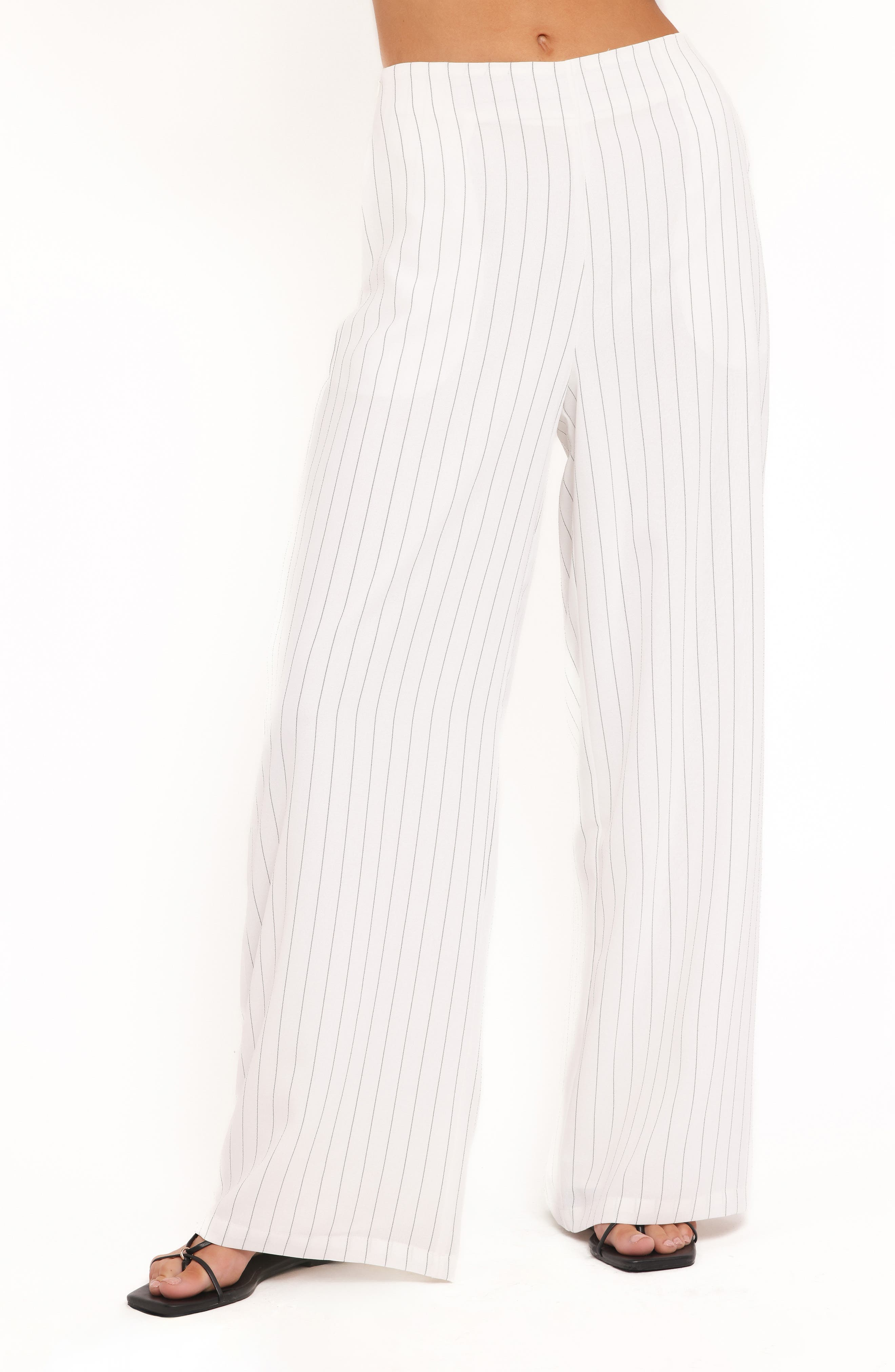 Blakely Pinstripe Wide Leg Pants - image 1
