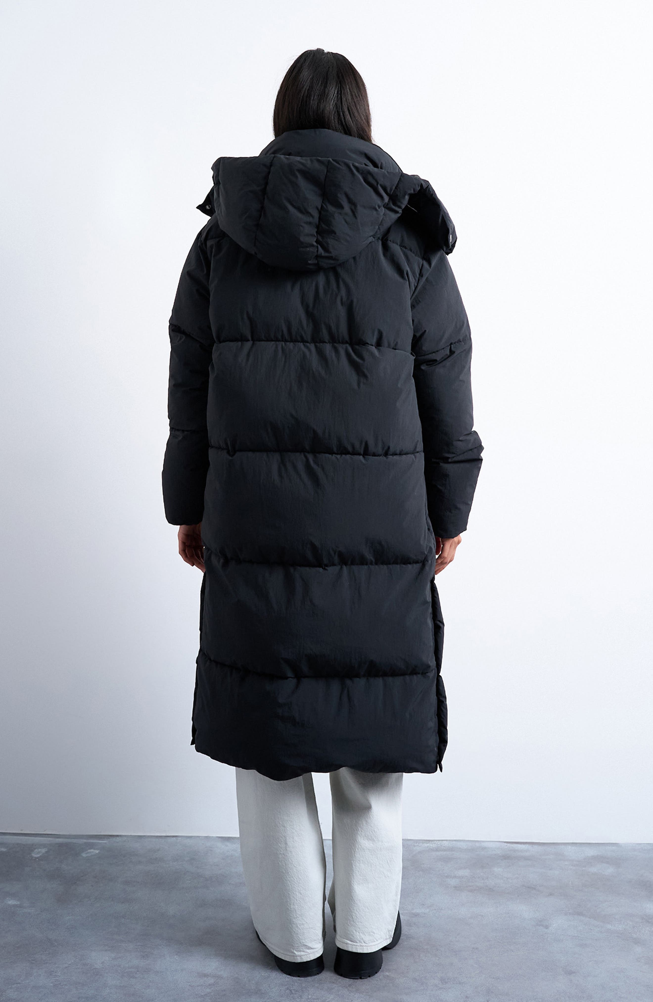 Longline Quilted Puffer Coat - image 2