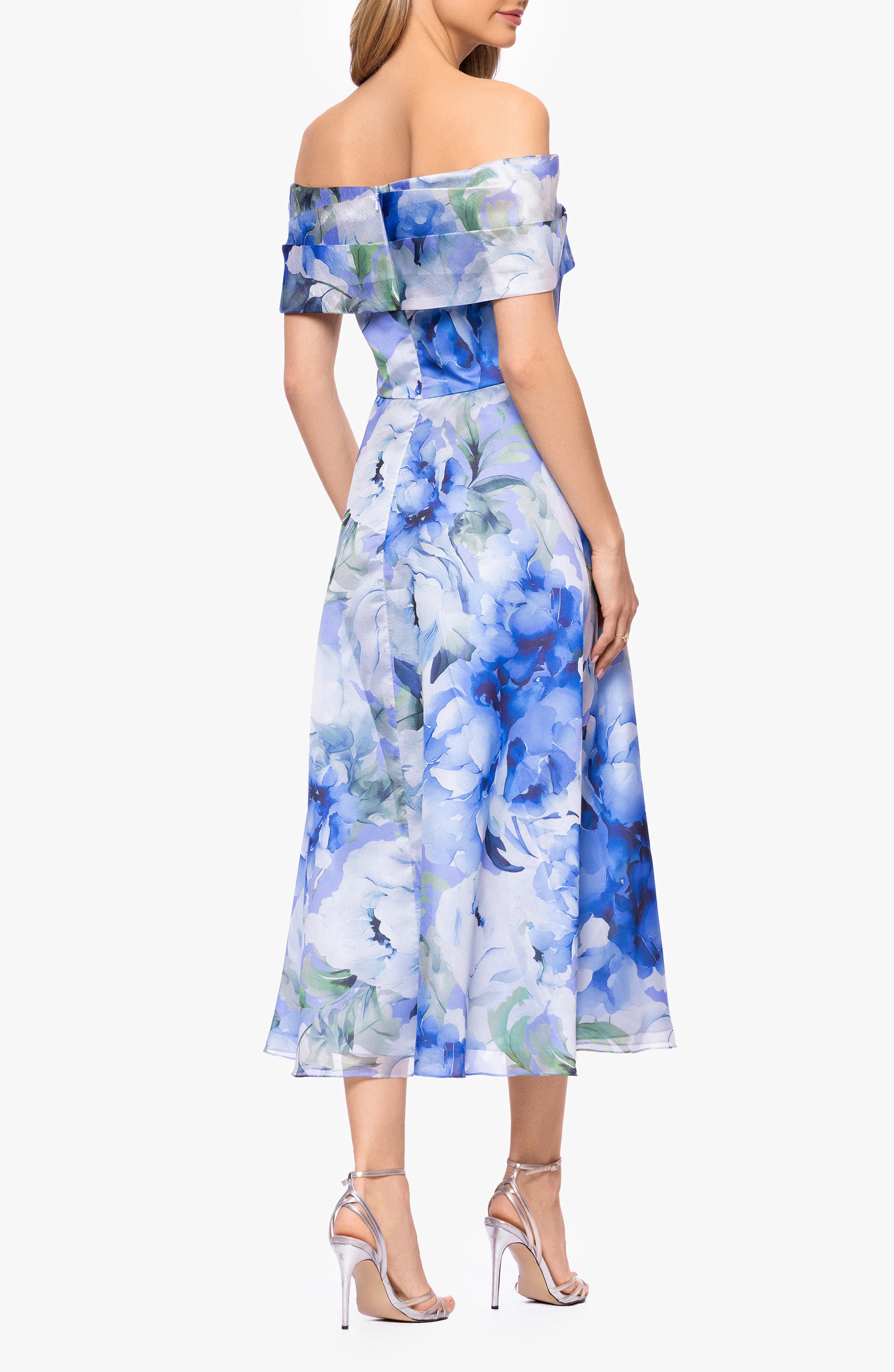 Floral Print Organza Party Dress - image 2