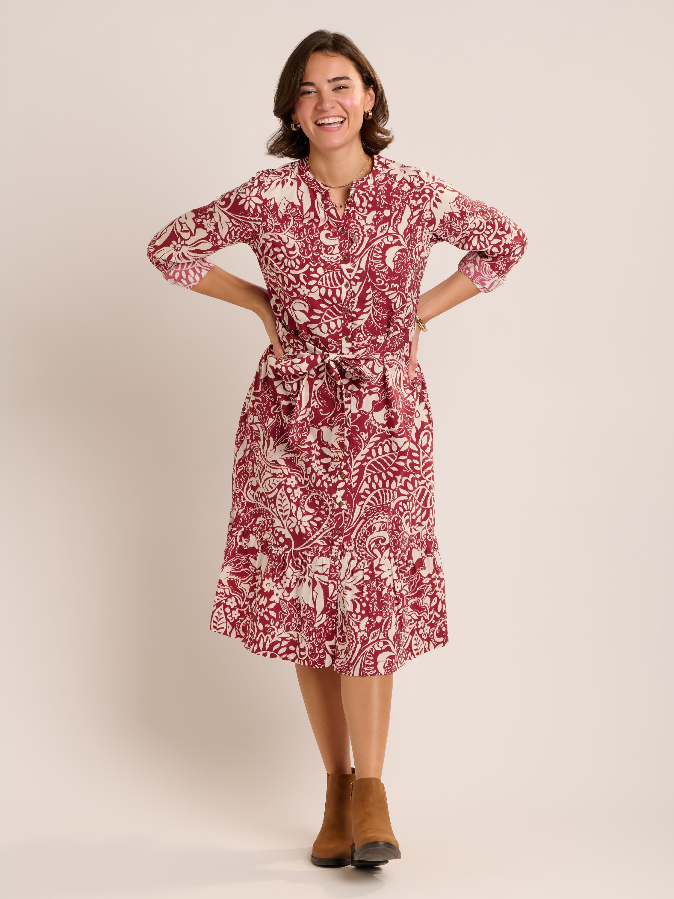 Alise Midi Shirt Dress - image 1