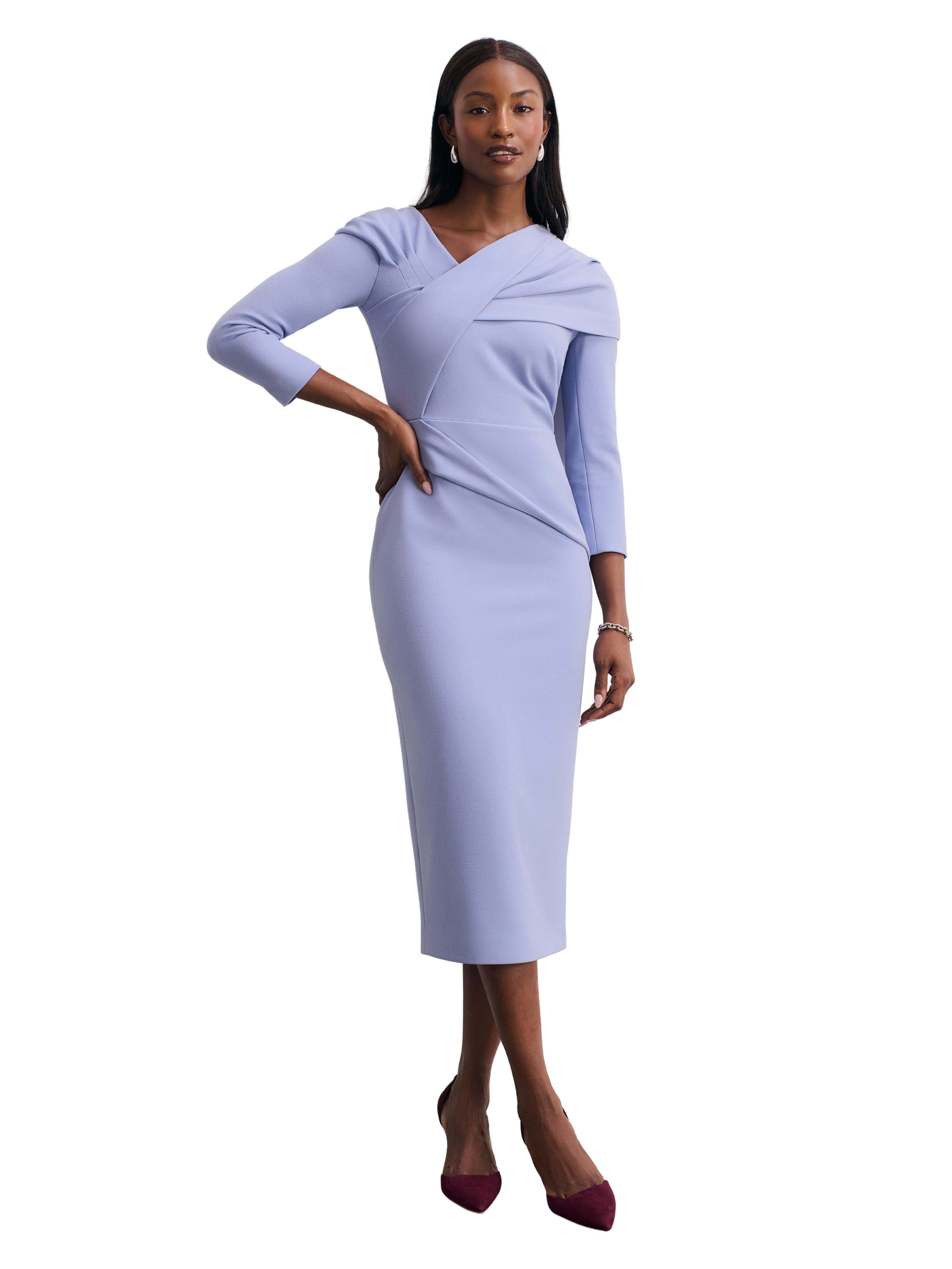 Iona Sculpt Crepe Dress - image 1