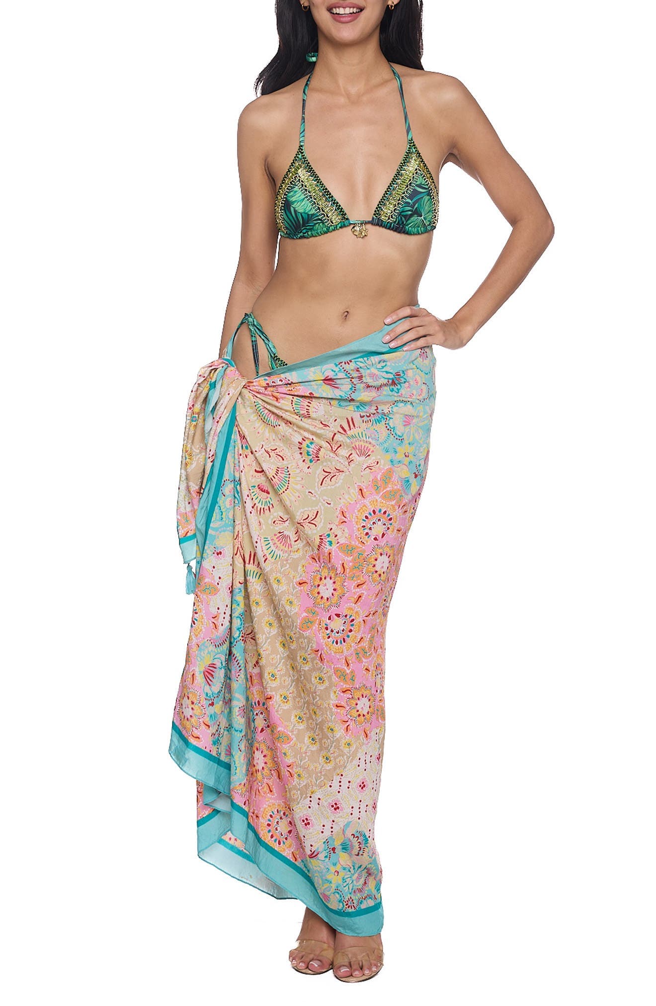 Pareo Convertible Midi Cover-Up Dress - image 1