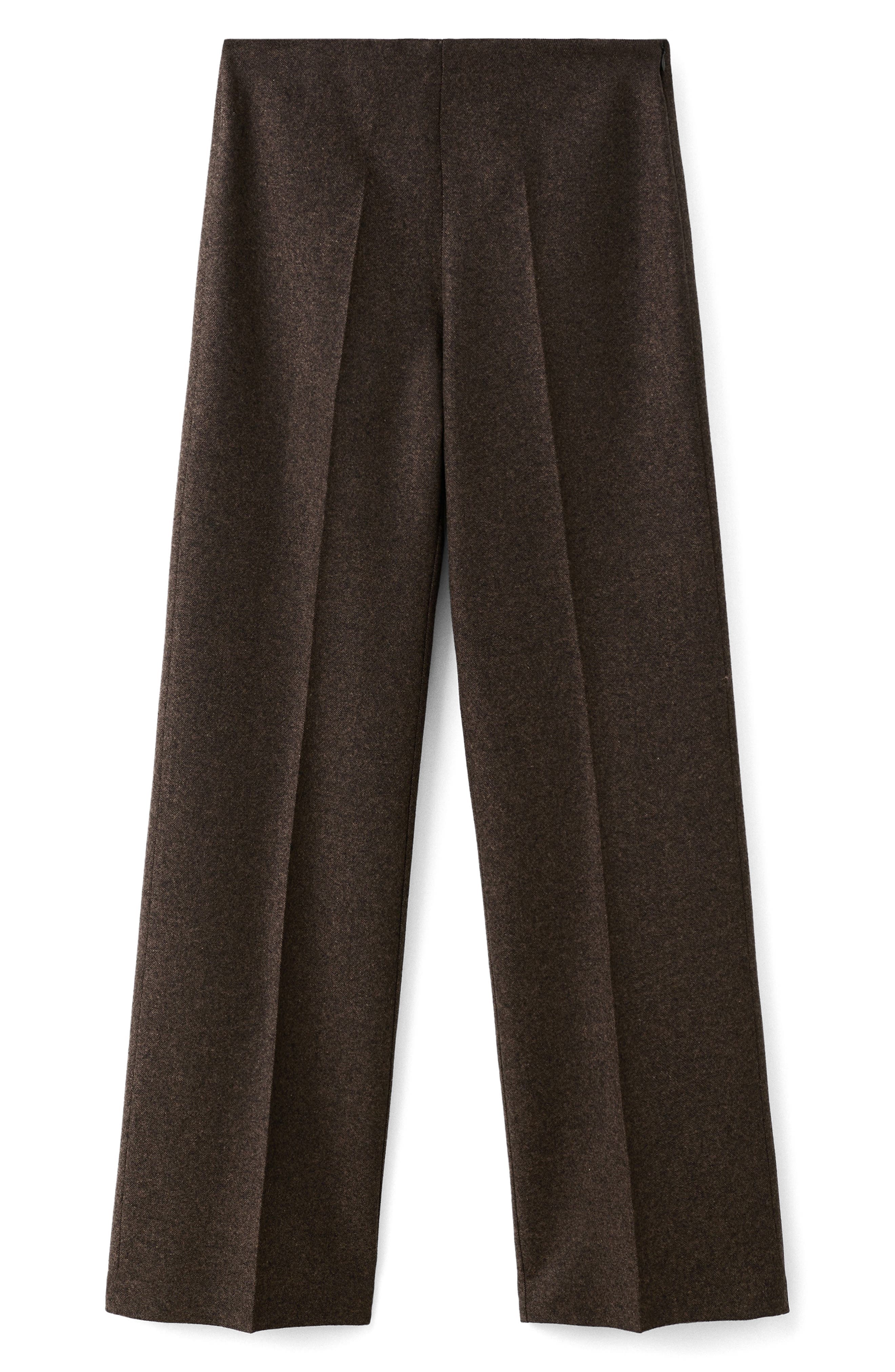 Straight Leg Wool Blend Pants - image 2