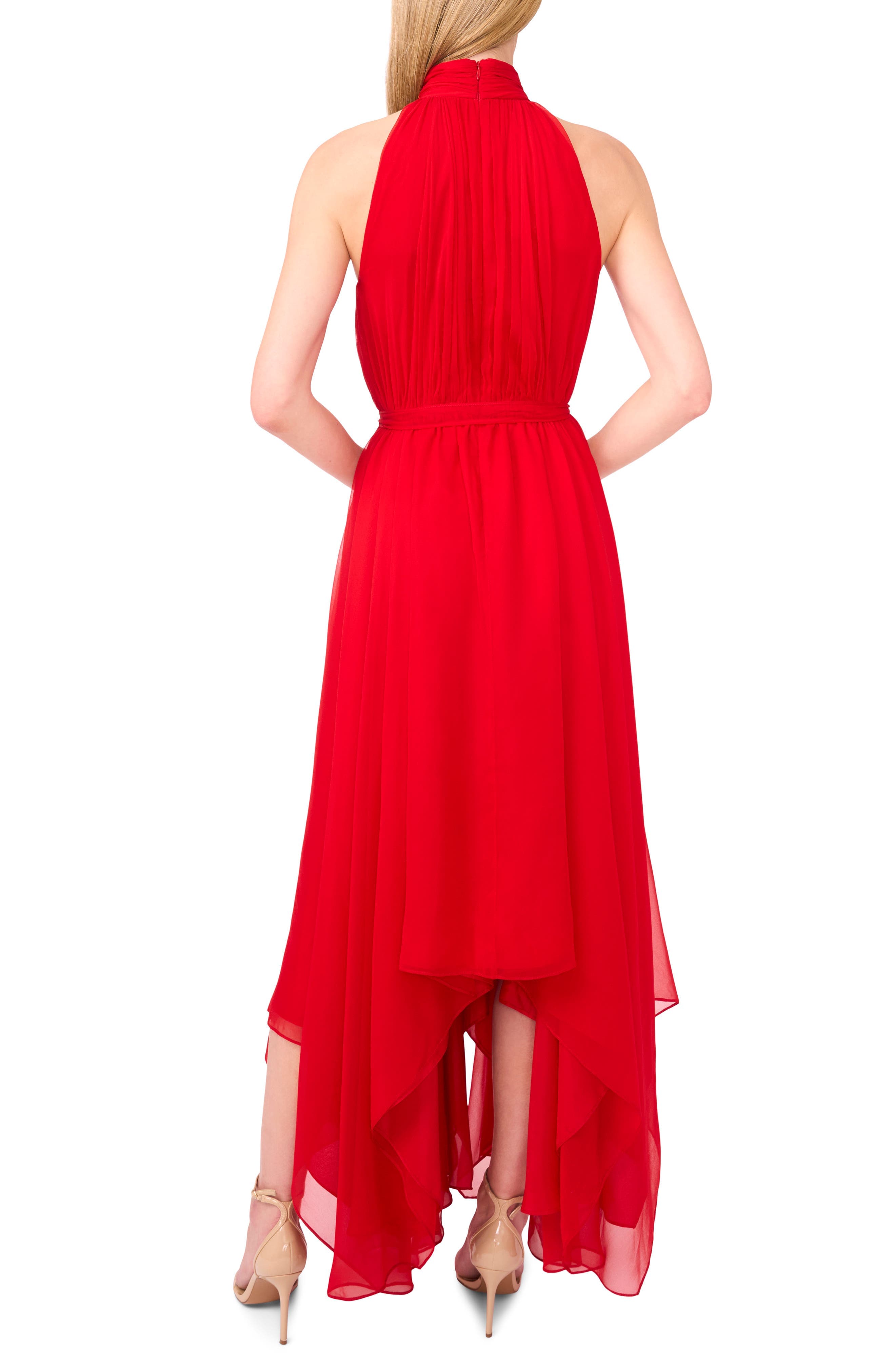 Handkerchief Hem Midi Dress - image 2