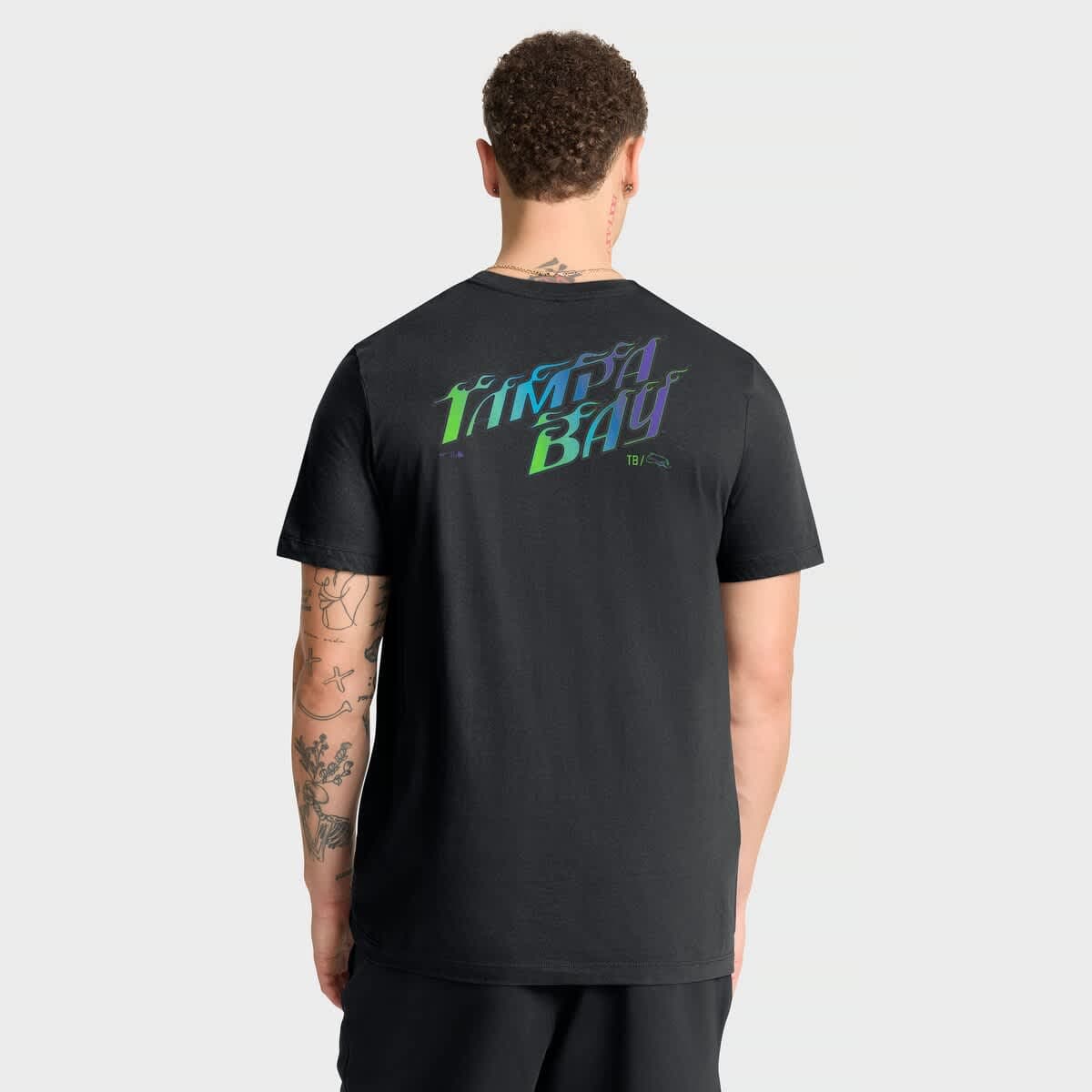 Men's Nike Black Tampa Bay Rays City Connect 2-Hit T-Shirt - image 2