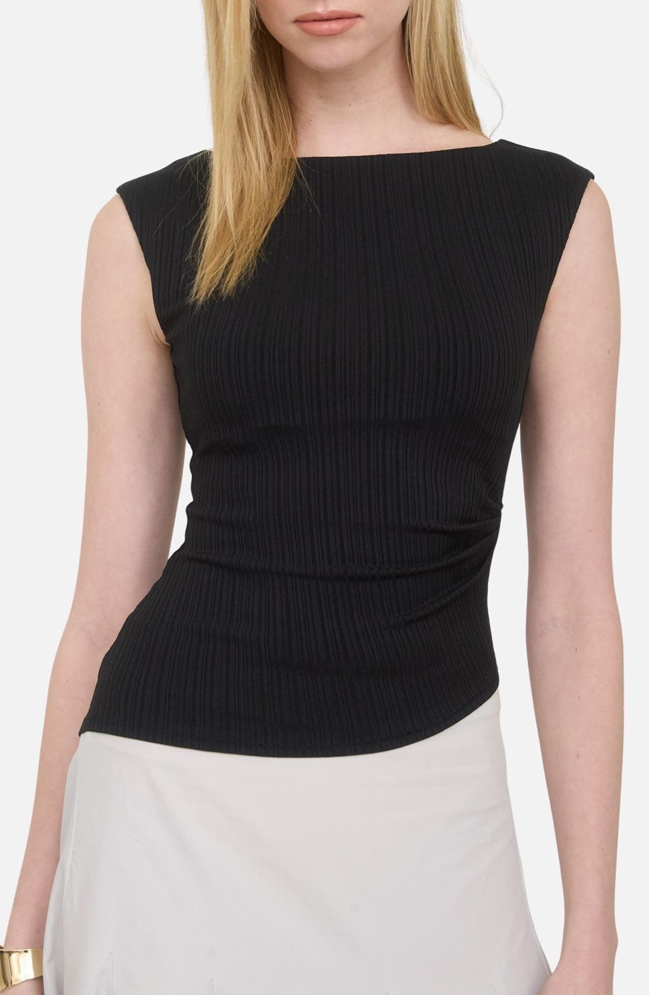Ribbed Ruched Top - image 1