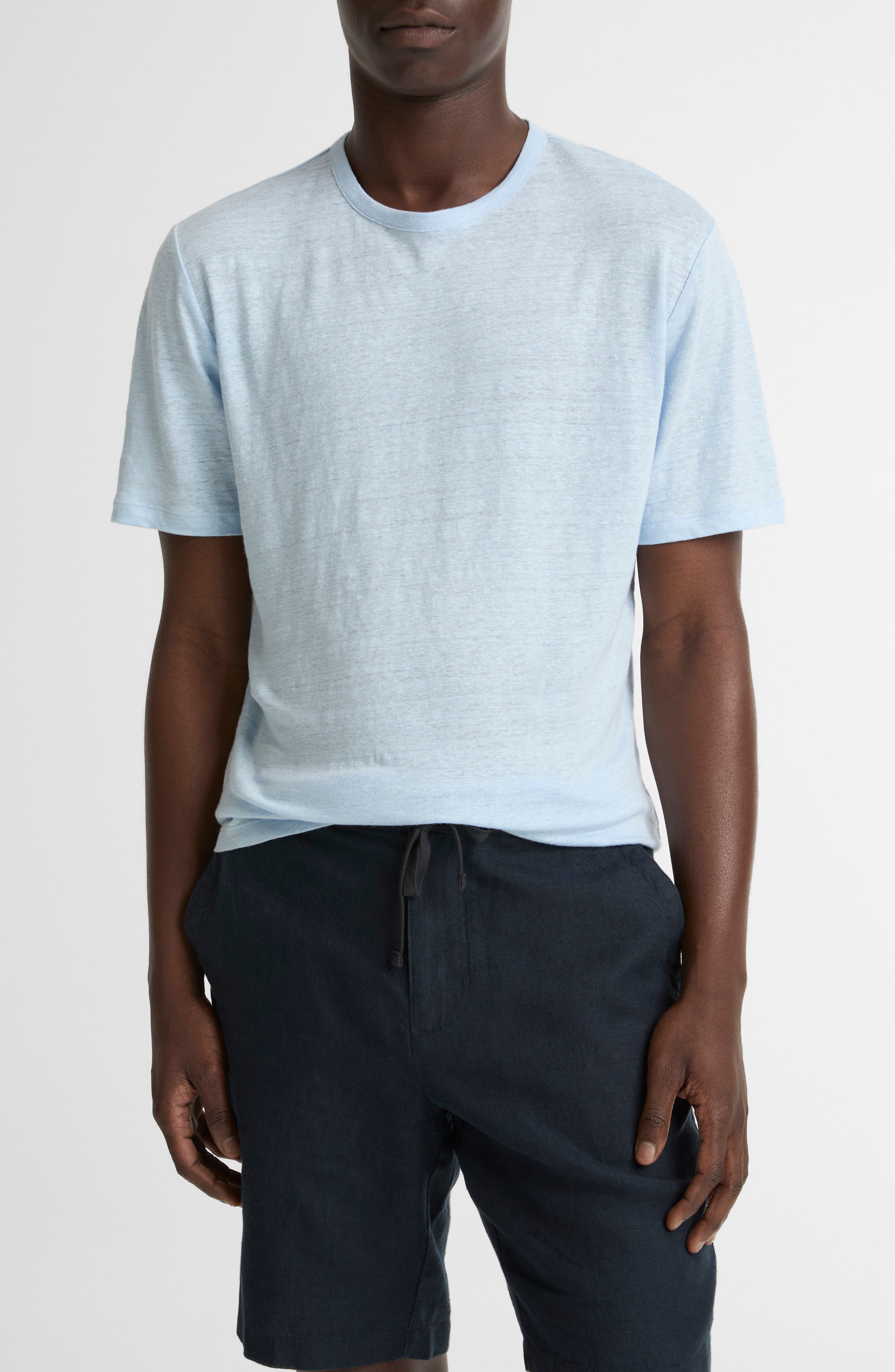 Slub Linen Crewneck T-Shirt - image 1