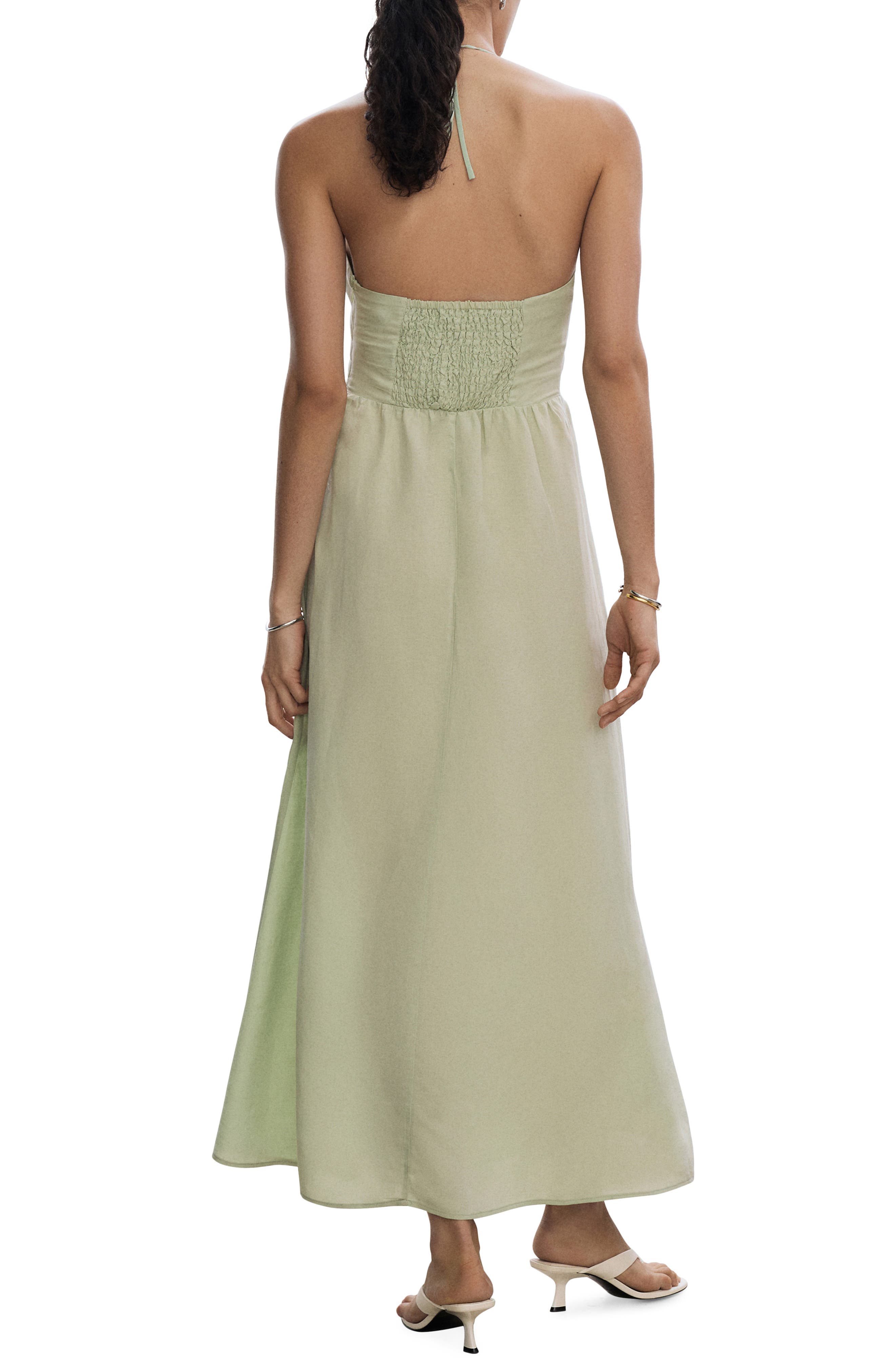 Cutout Halter Maxi Dress - image 2