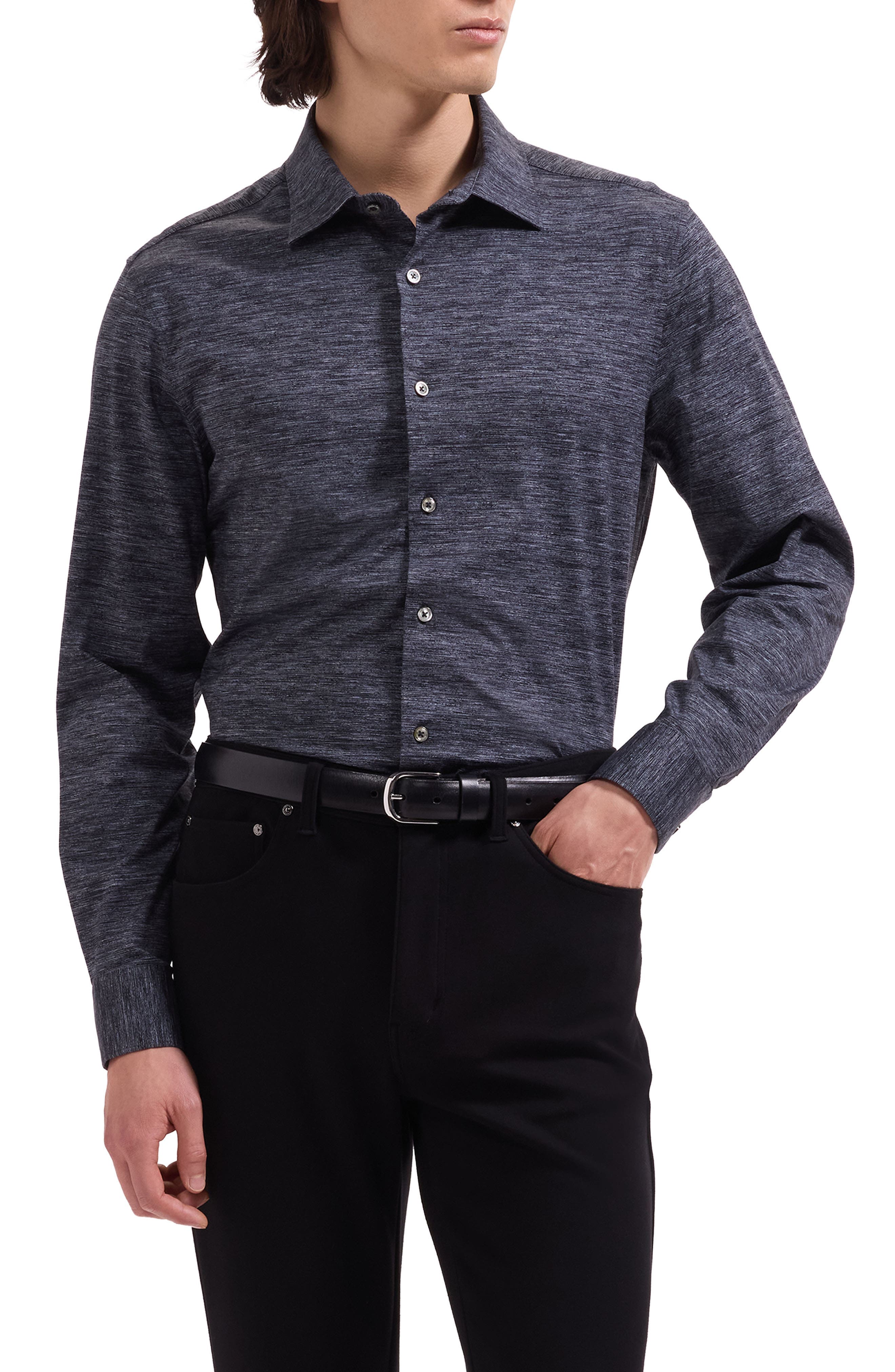 James OoohCotton Space Dye Button-Up Shirt - image 1