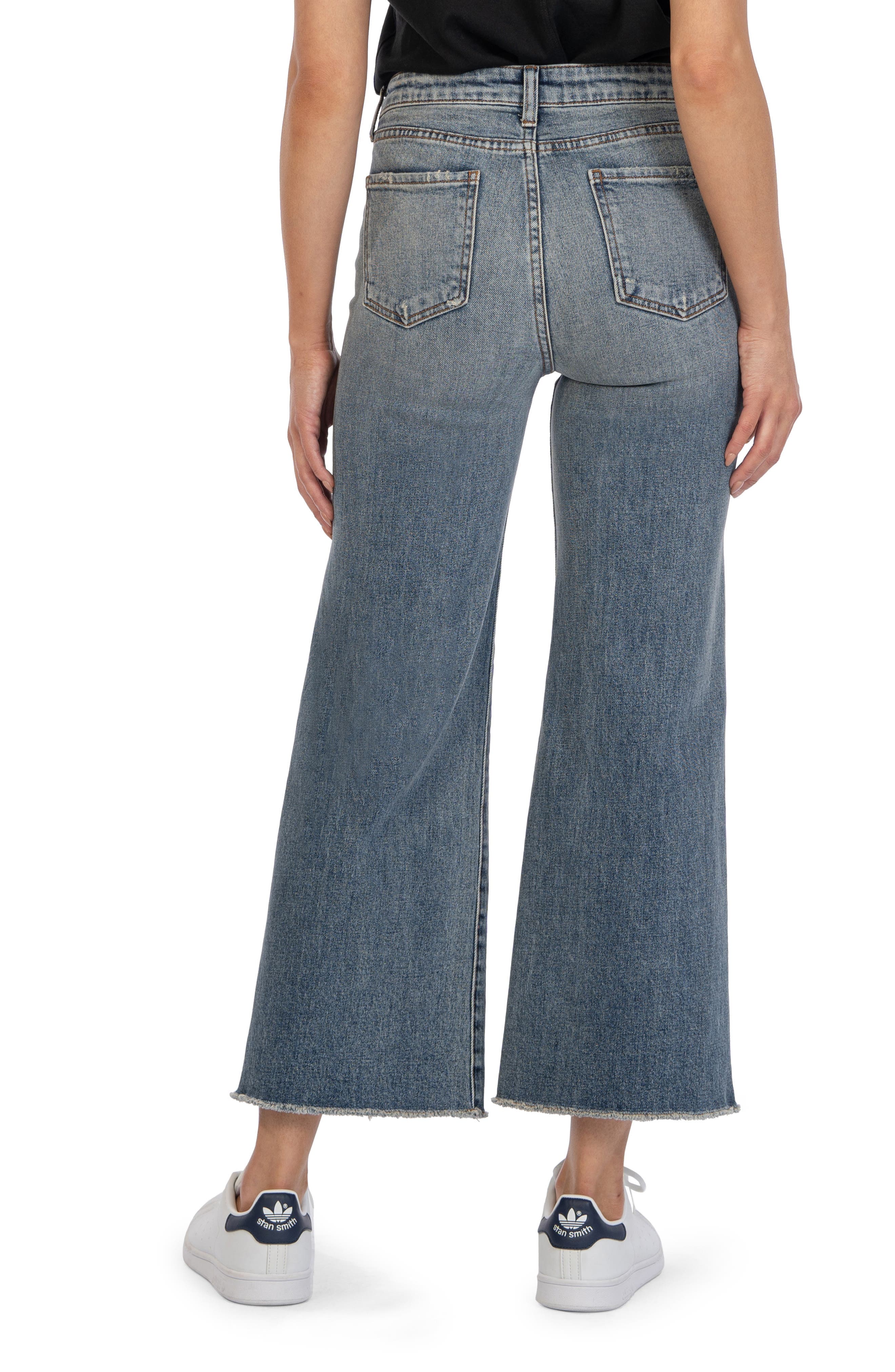 Meg Seamed High Waist Ankle Wide Leg Jeans - image 2