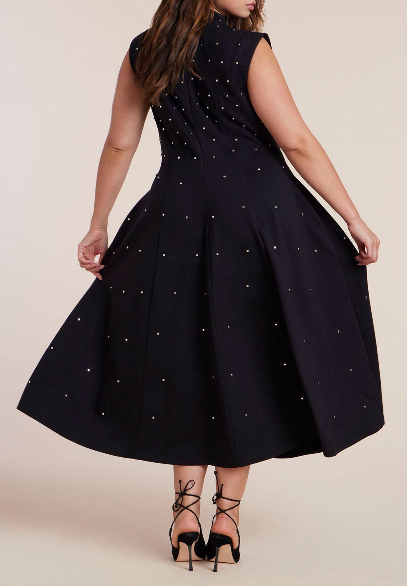 Stud Detail Ponte Midi Dress - image 2