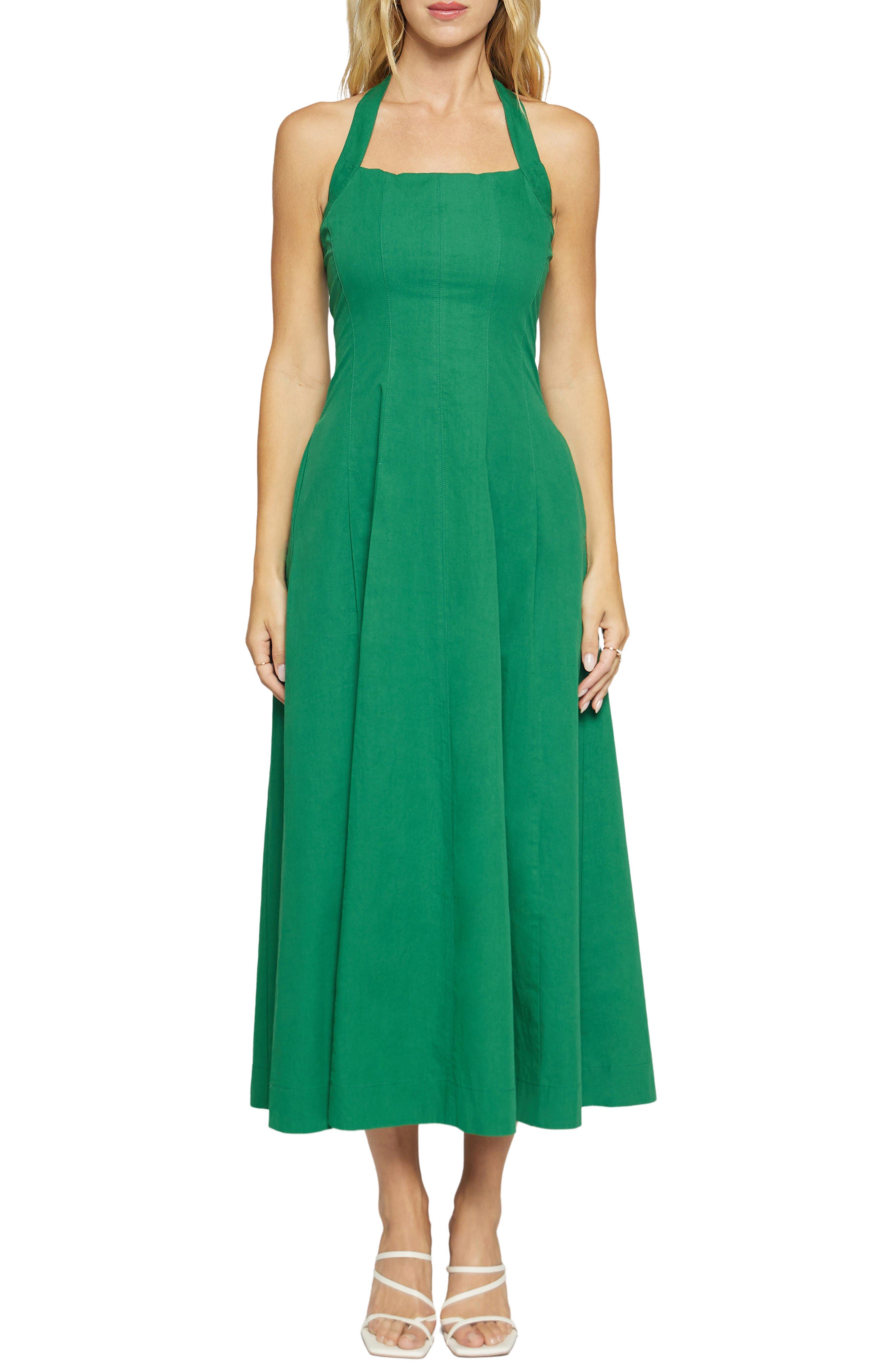 Portofino Bliss Halter Midi Dress - image 1