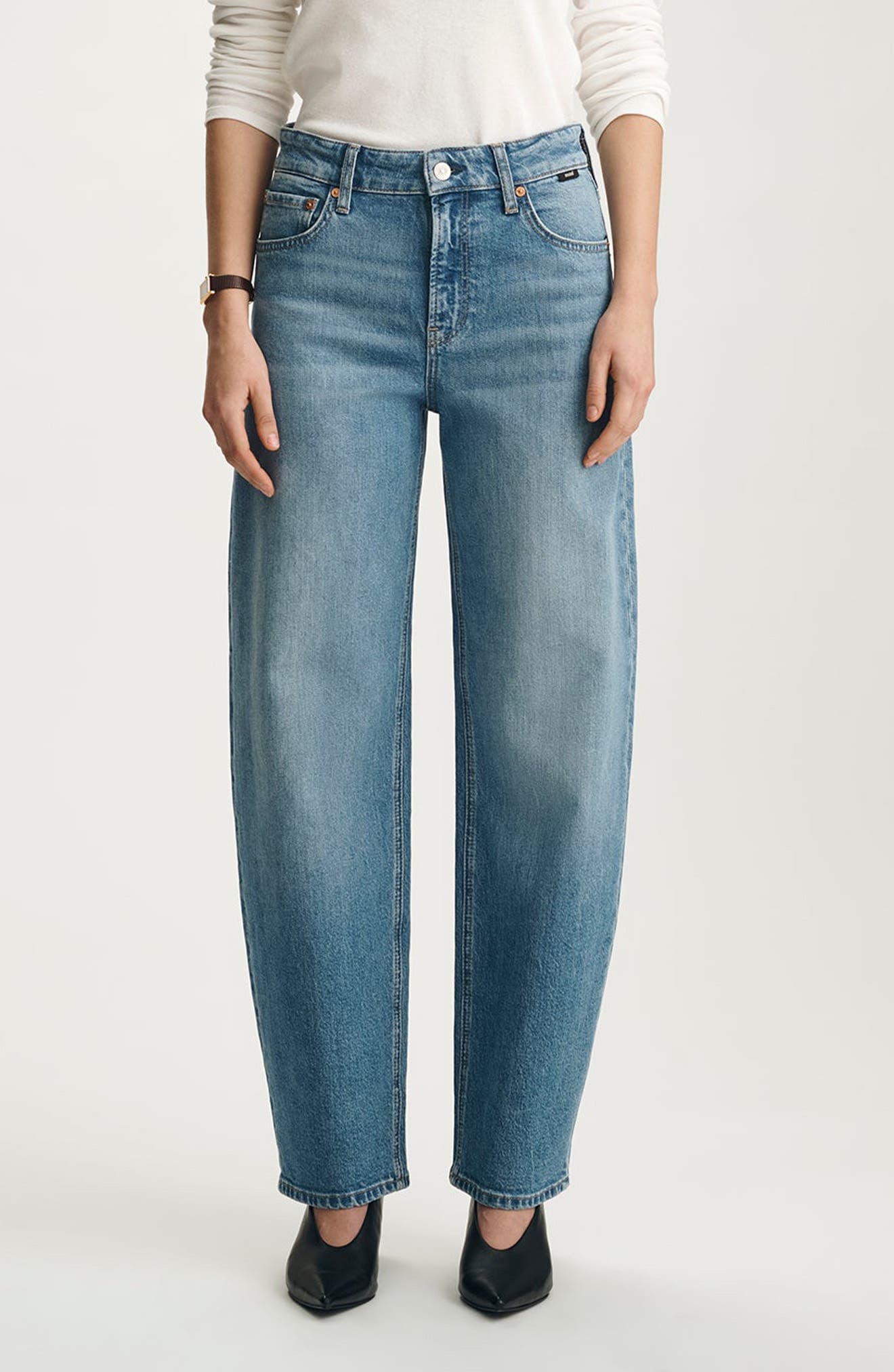 Nica High Waist Barrel Leg Jeans - image 1