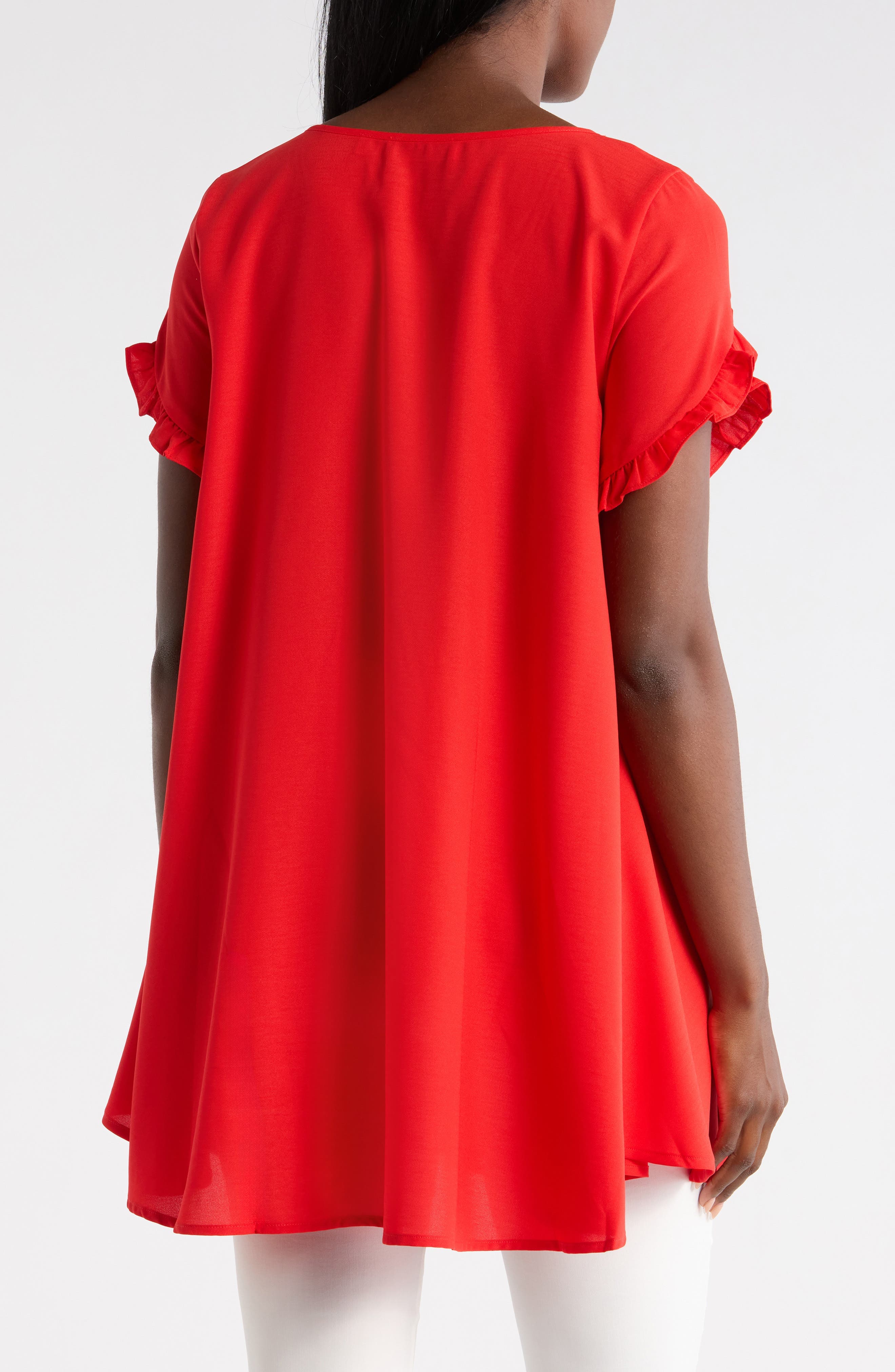 Ruffle Sleeve Tunic Top - image 4
